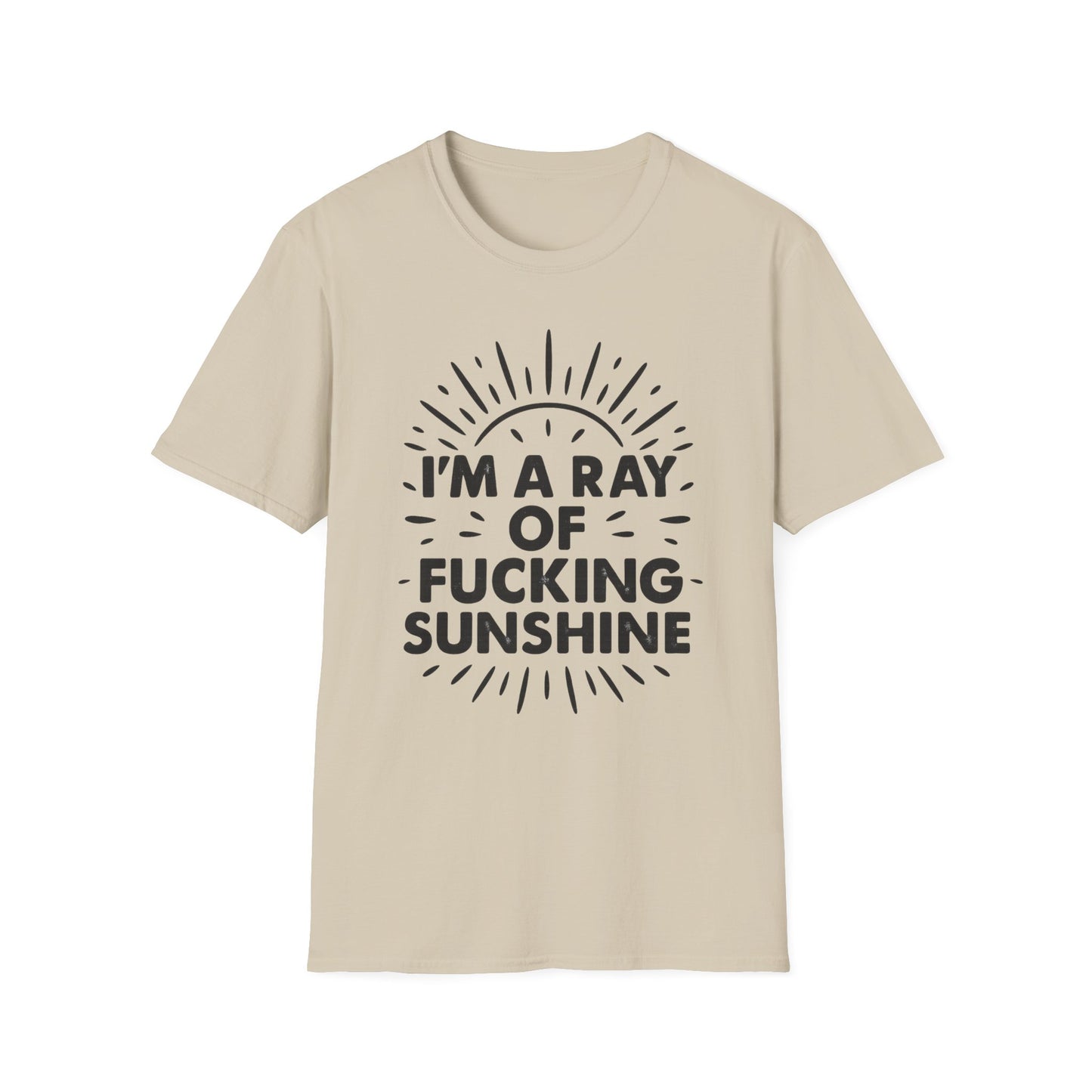 Ray of Fucking Sunshine Shirt – Sarcastic Funny Mood Tee – Gift for Cynical Friends, Bad Attitude Days, Grumpy People with Humor