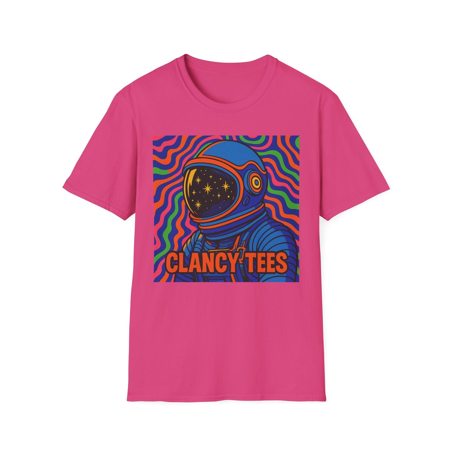 Cosmic Astronaut T-Shirt - Unisex Softstyle Tee, Space Lover Gift, Retro Vibes, Festival Wear, Graphic Tee