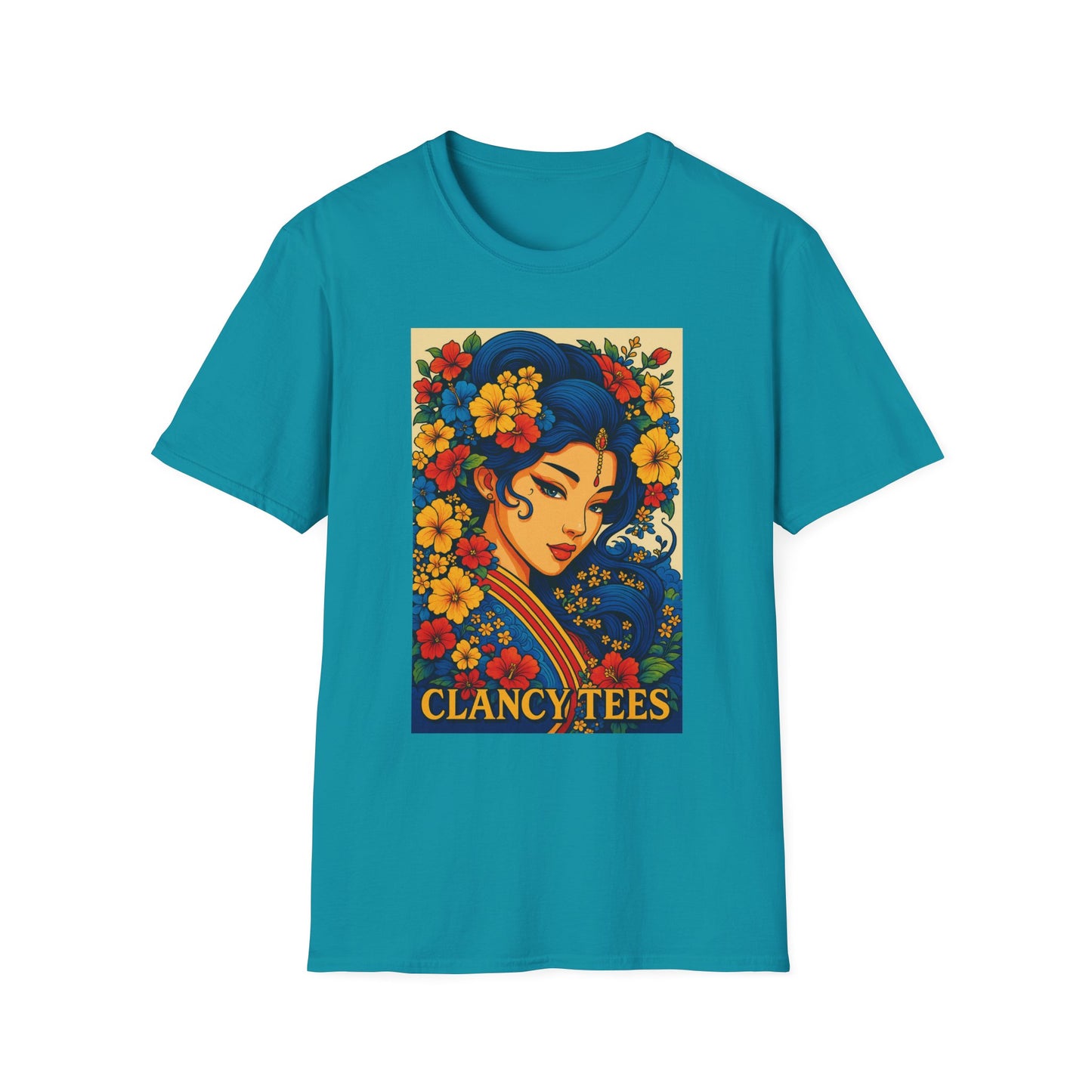 Bohemian Floral Graphic Tee, Unisex T-Shirt, Vintage Style Shirt, Gift for Her, Summer Fashion Essential