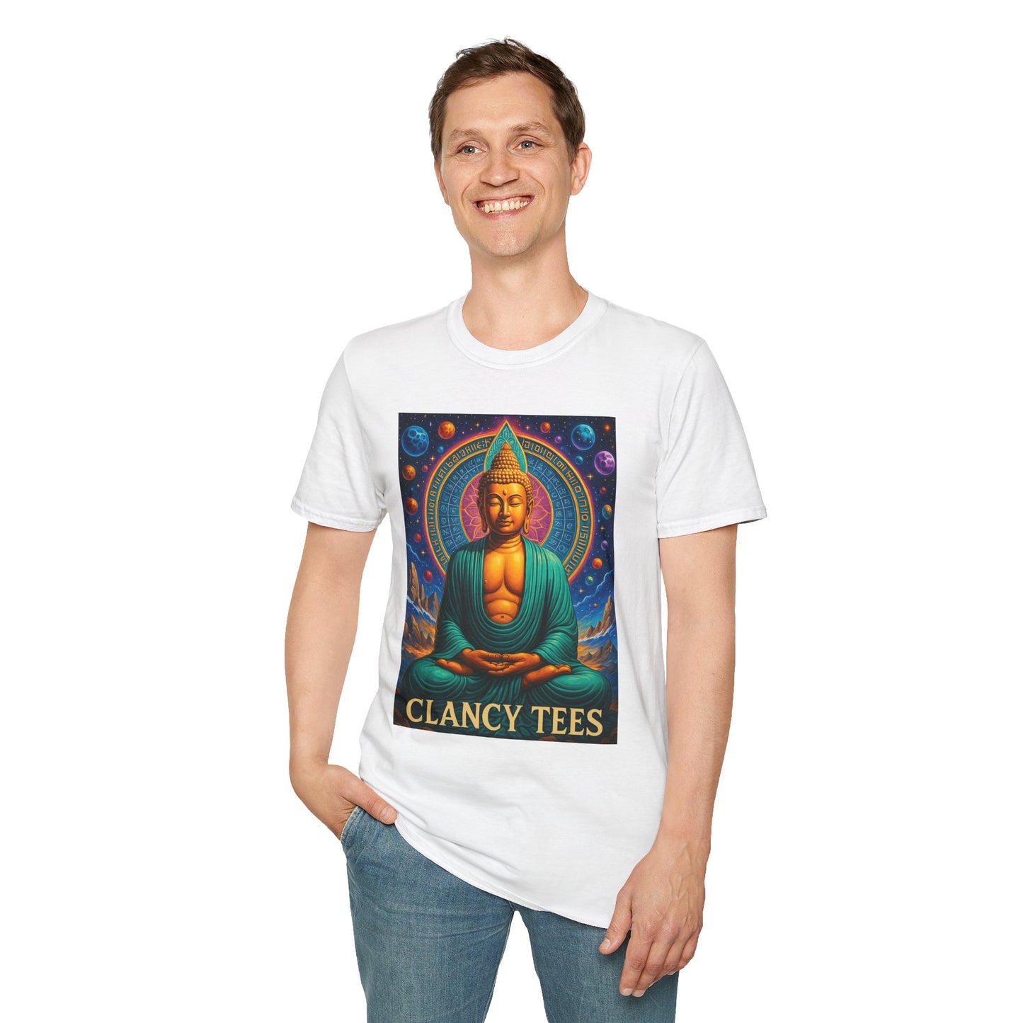 Trippy Buddha Meditation T-Shirt – Psychedelic Spiritual Shirt for Zen Seekers, Yoga Lovers, Gift for Mindful Friends, Cosmic Energy Tee
