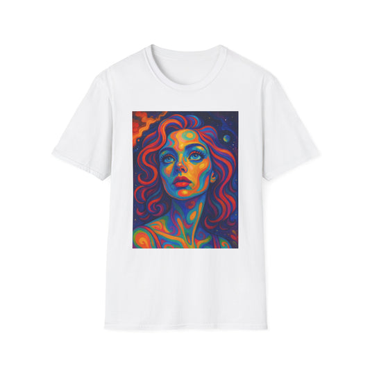 Psychedelic Woman Face Shirt | Trippy Pop Art T-Shirt | Colorful Surreal Portrait Tee | Gift for Art Lovers