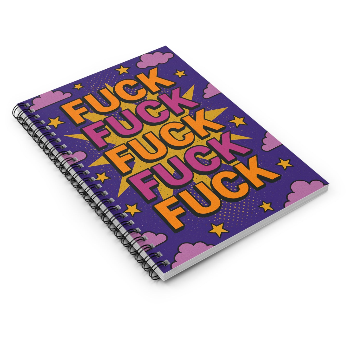 Funny Profanity Spiral Notebook Ruled Line Journal Gift for Students Writers