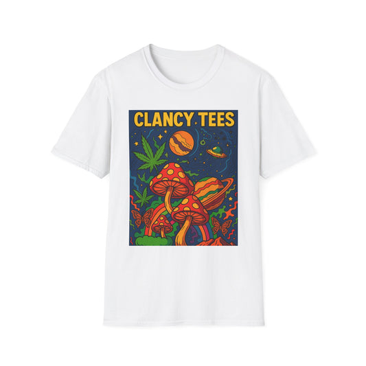 Psychedelic Mushroom T Shirt – Trippy Cosmic Graphic Tee, Stoner Festival Top, Gift for Psychedelic Art Lovers