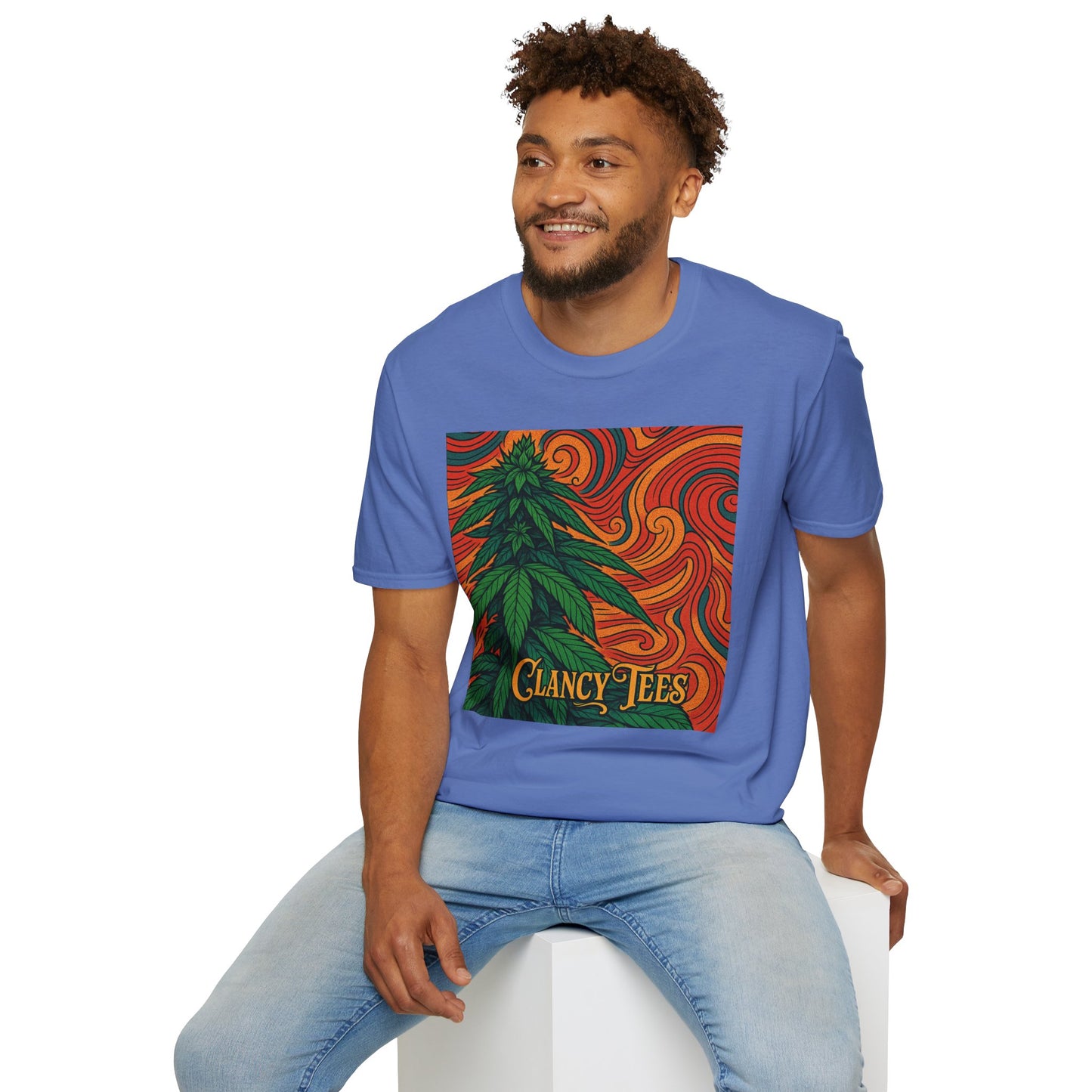 Artistic Cannabis Unisex T-Shirt | Chill Vibes | Eco-Friendly Tee | Gift for Smokers | Festival Wear | Casual Style
