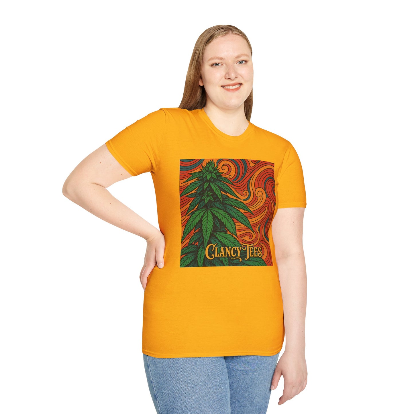 Artistic Cannabis Unisex T-Shirt | Chill Vibes | Eco-Friendly Tee | Gift for Smokers | Festival Wear | Casual Style