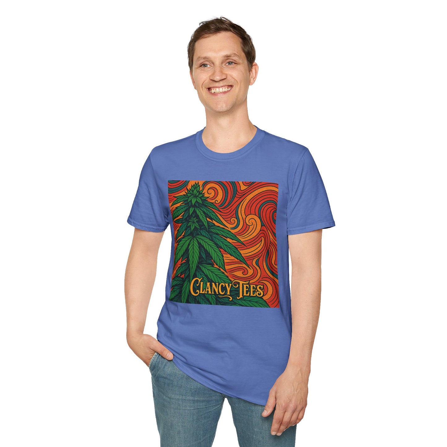 Artistic Cannabis Unisex T-Shirt | Chill Vibes | Eco-Friendly Tee | Gift for Smokers | Festival Wear | Casual Style