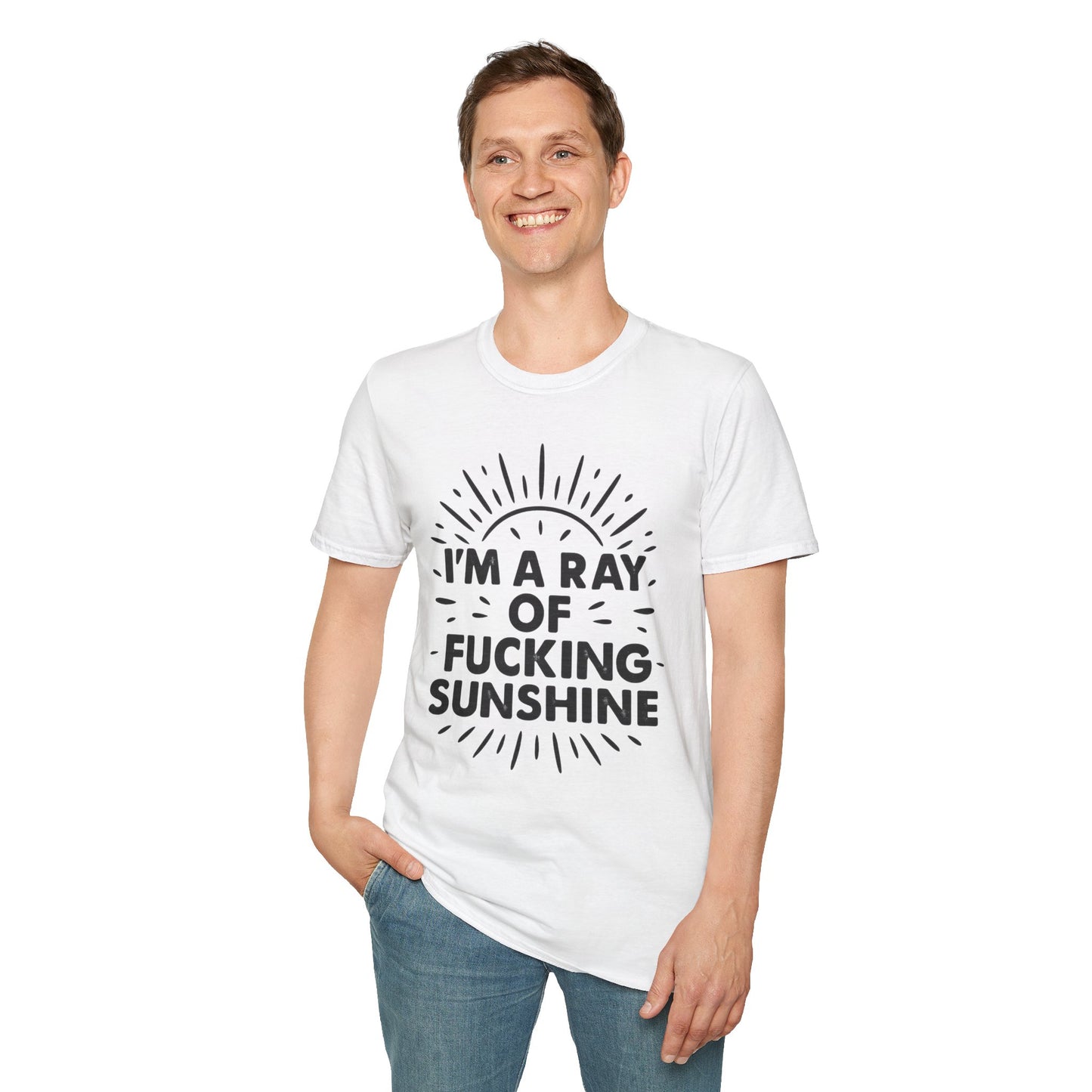 Ray of Fucking Sunshine Shirt – Sarcastic Funny Mood Tee – Gift for Cynical Friends, Bad Attitude Days, Grumpy People with Humor