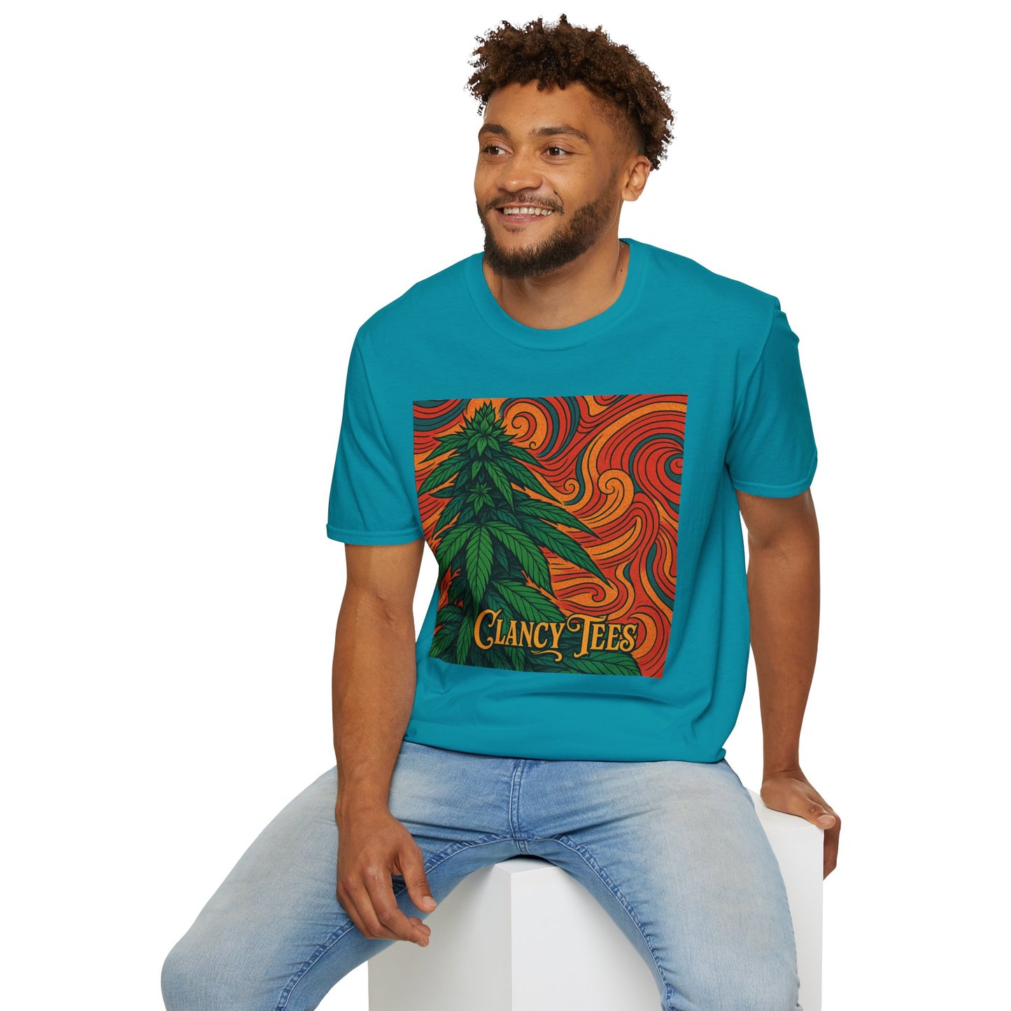 Artistic Cannabis Unisex T-Shirt | Chill Vibes | Eco-Friendly Tee | Gift for Smokers | Festival Wear | Casual Style