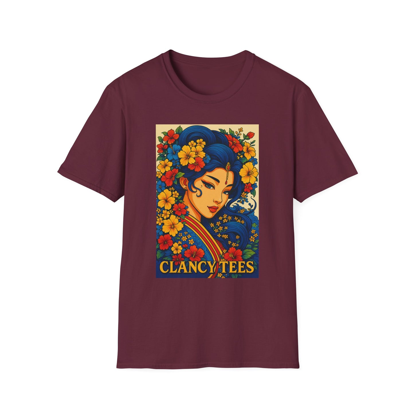 Bohemian Floral Graphic Tee, Unisex T-Shirt, Vintage Style Shirt, Gift for Her, Summer Fashion Essential