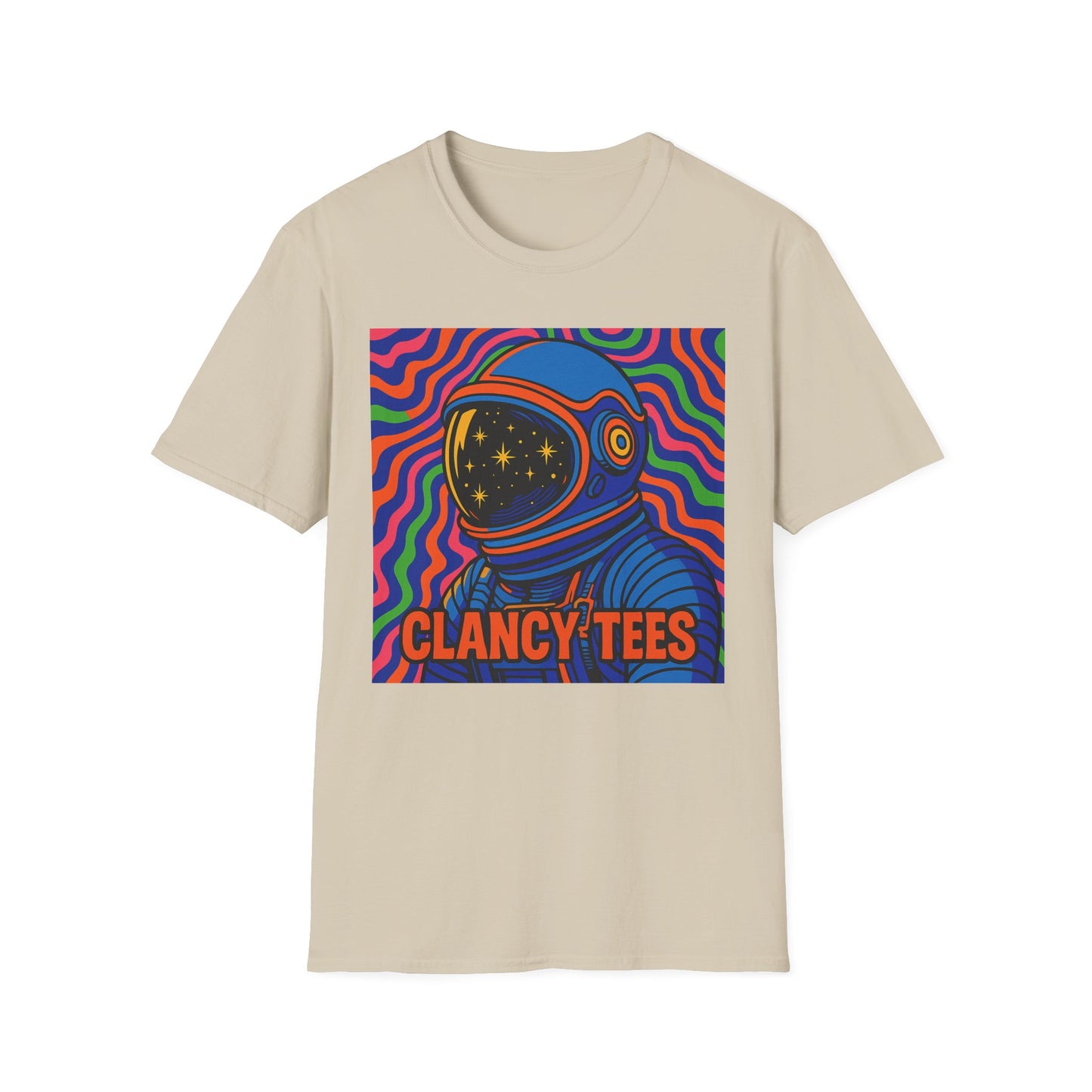 Cosmic Astronaut T-Shirt - Unisex Softstyle Tee, Space Lover Gift, Retro Vibes, Festival Wear, Graphic Tee