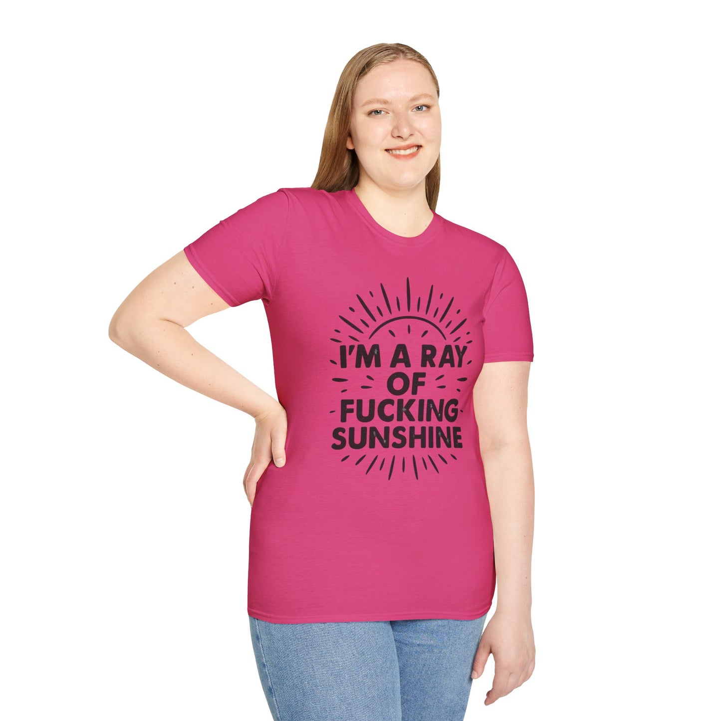 Ray of Fucking Sunshine Shirt – Sarcastic Funny Mood Tee – Gift for Cynical Friends, Bad Attitude Days, Grumpy People with Humor