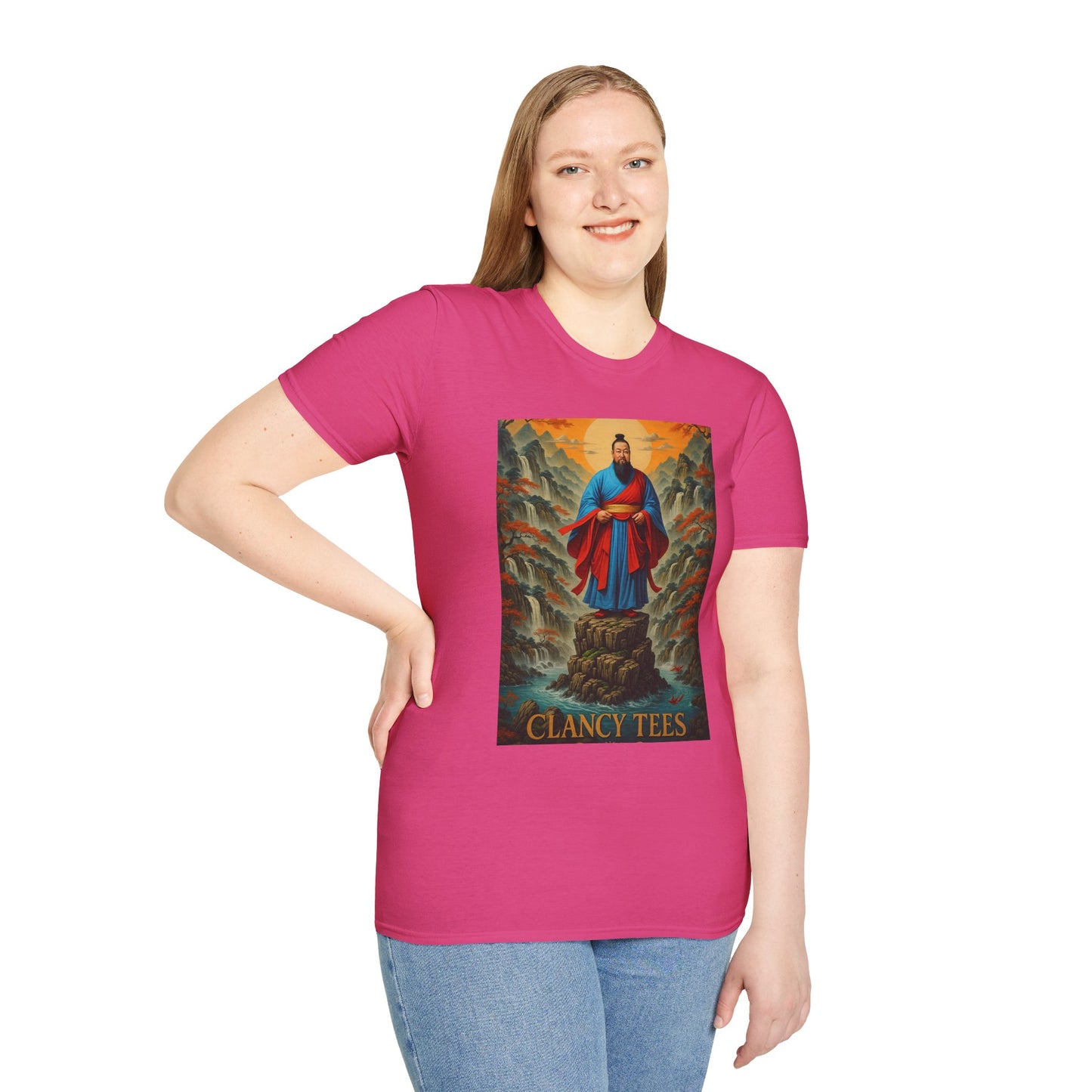 Ancient Warrior Monk T-Shirt Samurai Zen Mountain Tee Japanese Warrior Art Shirt Gift for Martial Arts Fans Gift for History Lovers Spiritual Art