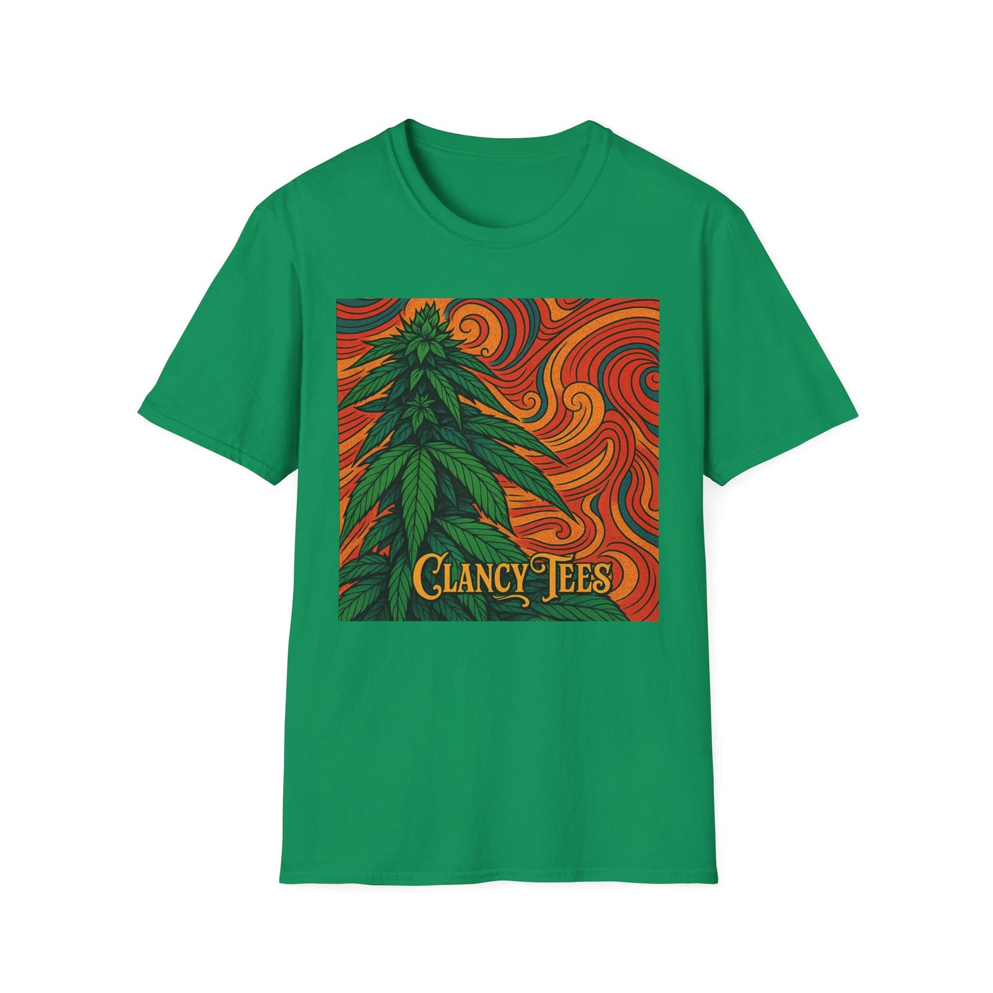 Artistic Cannabis Unisex T-Shirt | Chill Vibes | Eco-Friendly Tee | Gift for Smokers | Festival Wear | Casual Style