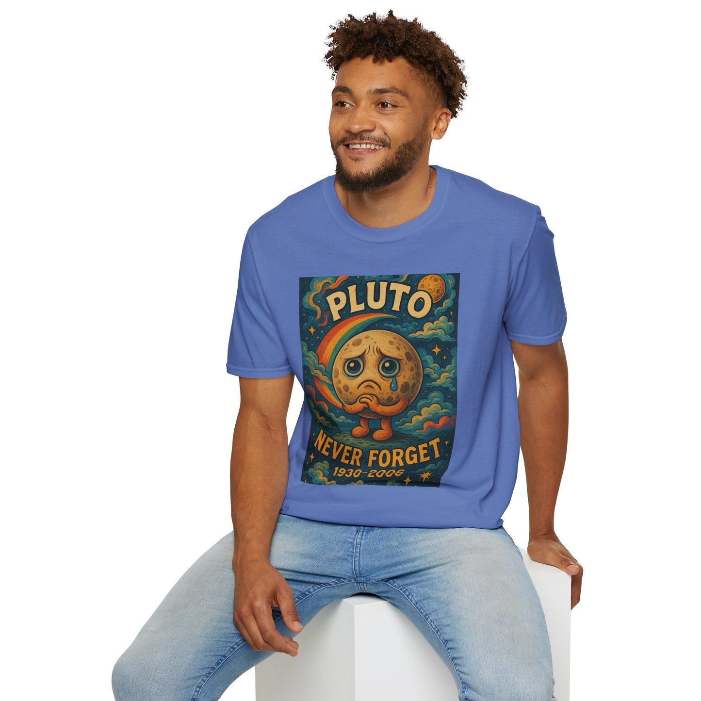 Pluto Never Forget Shirt Funny Space Tee for Astronomy Fans Nostalgic Planet Graphic Shirt Gift for Science Nerds and Stargazers Dwarf Planet Tribute T-Shirt
