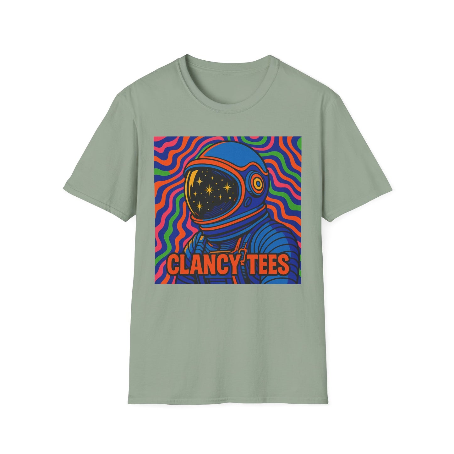 Cosmic Astronaut T-Shirt - Unisex Softstyle Tee, Space Lover Gift, Retro Vibes, Festival Wear, Graphic Tee