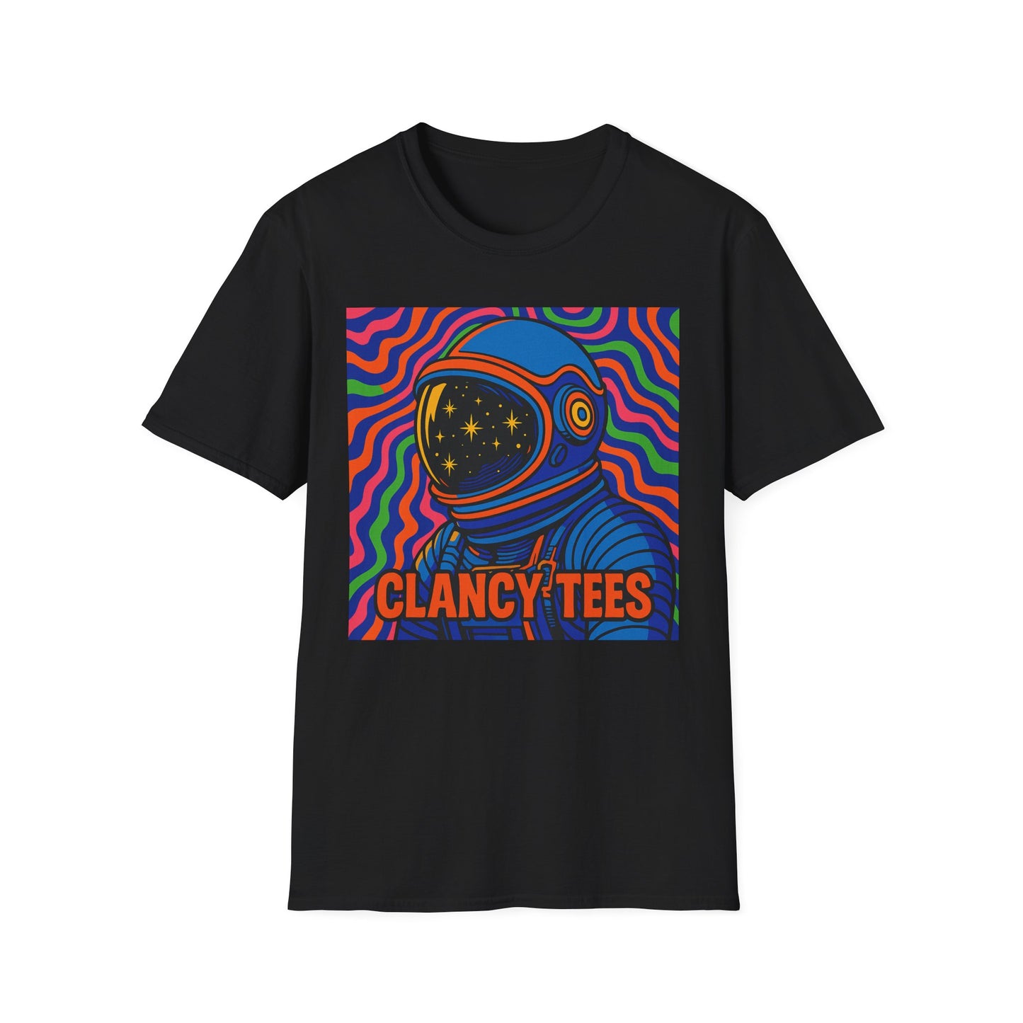 Cosmic Astronaut T-Shirt - Unisex Softstyle Tee, Space Lover Gift, Retro Vibes, Festival Wear, Graphic Tee