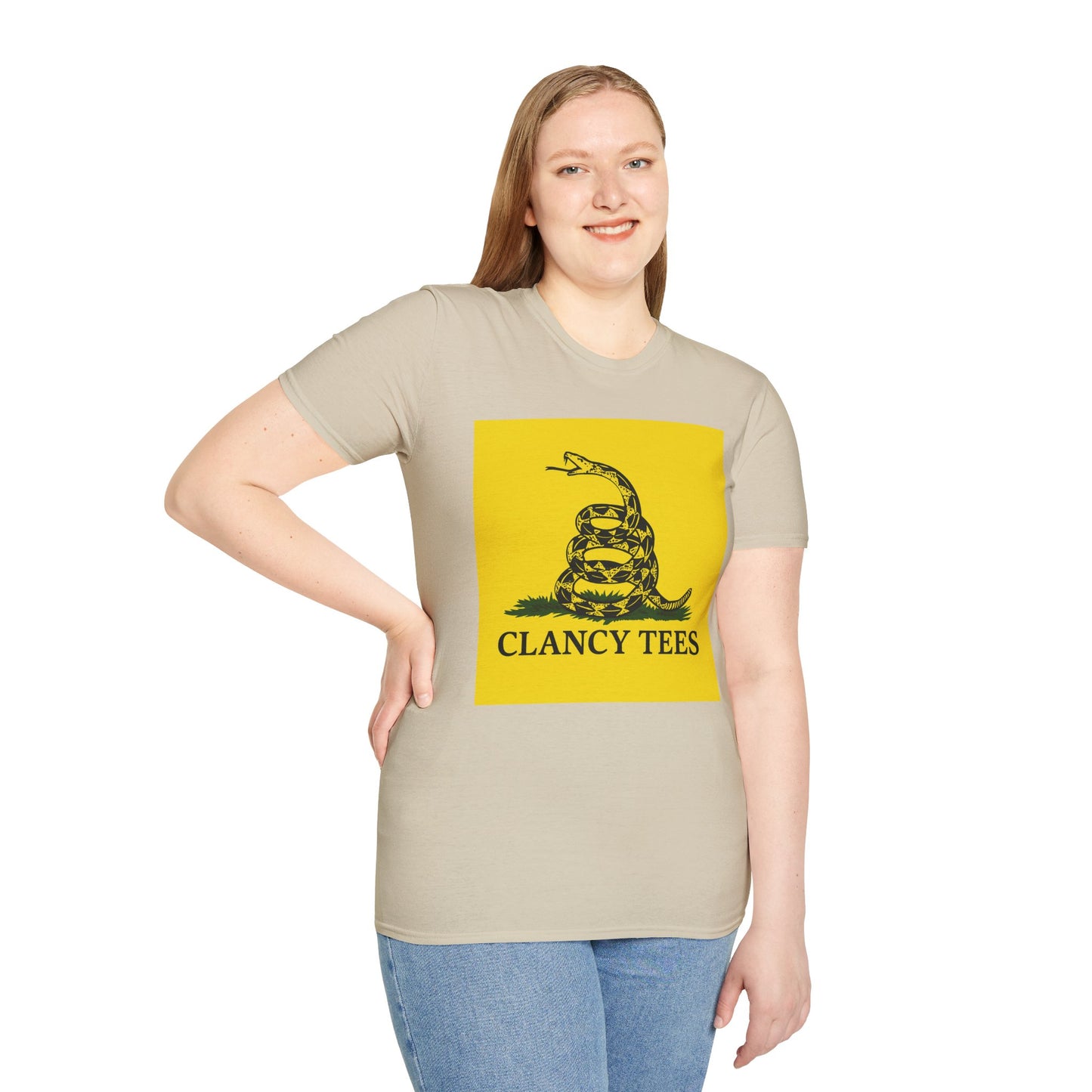 Coiled Snake Parody Tee – Satirical Rattlesnake Shirt – Gift for Sarcastic Rebels, Libertarian Dropouts, and Political Burnouts
