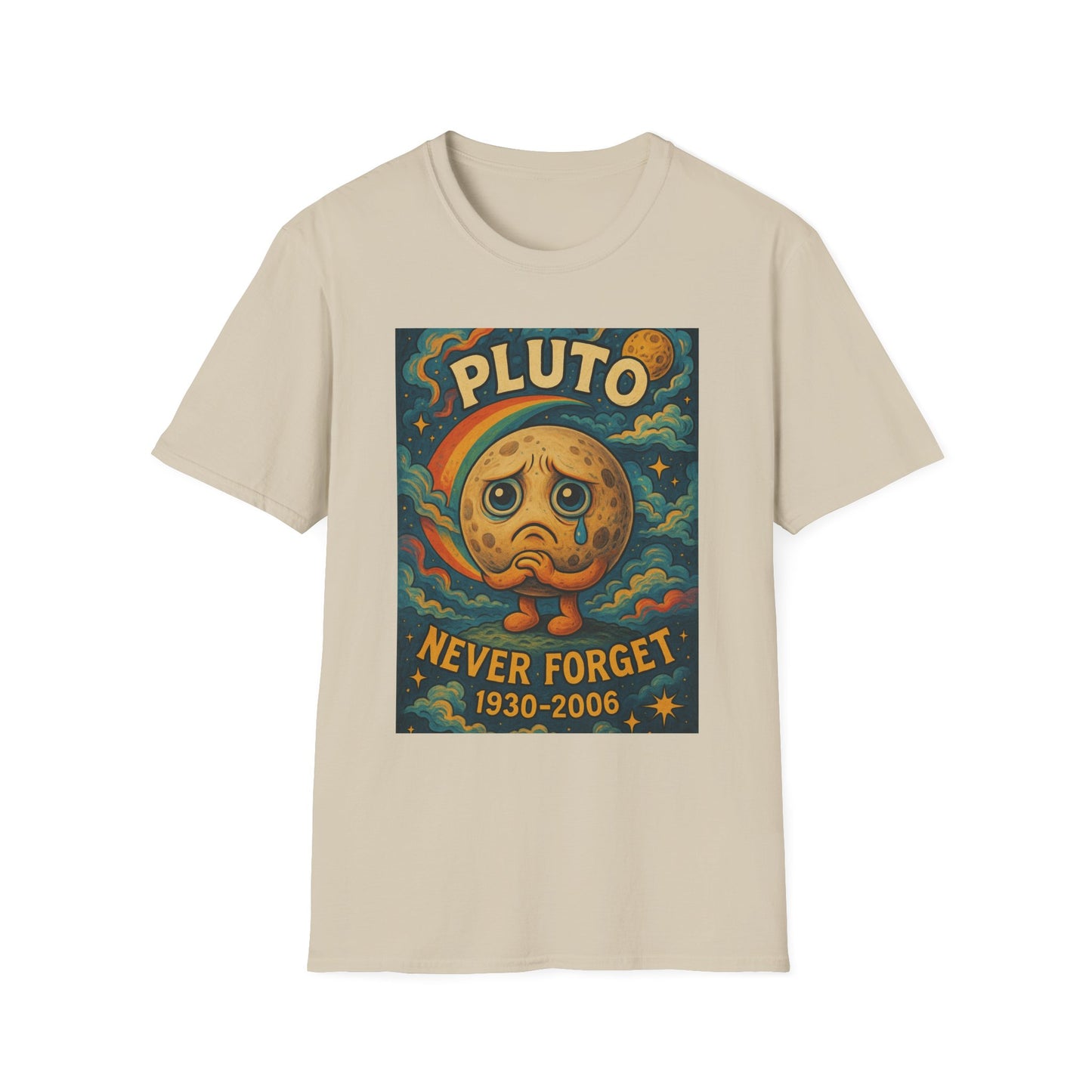 Pluto Never Forget Shirt Funny Space Tee for Astronomy Fans Nostalgic Planet Graphic Shirt Gift for Science Nerds and Stargazers Dwarf Planet Tribute T-Shirt