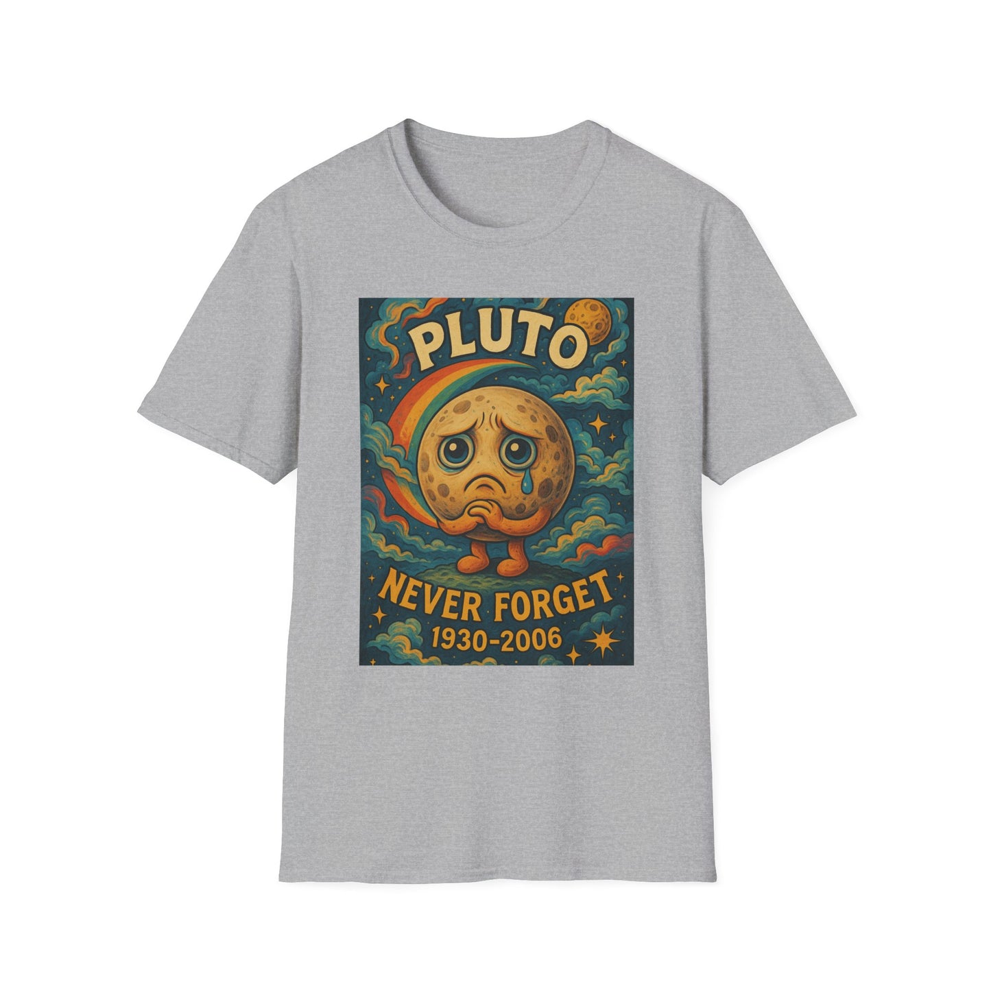 Pluto Never Forget Shirt Funny Space Tee for Astronomy Fans Nostalgic Planet Graphic Shirt Gift for Science Nerds and Stargazers Dwarf Planet Tribute T-Shirt