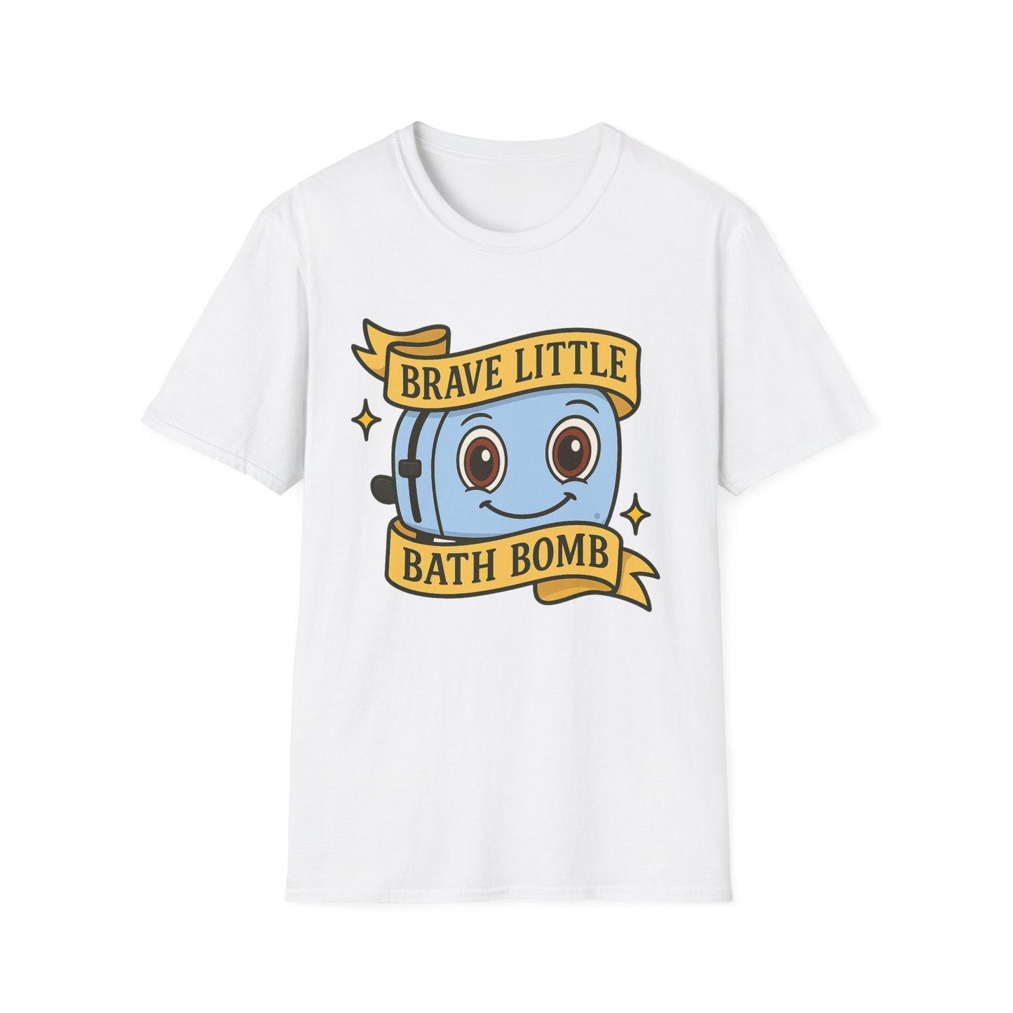 Brave Little Bath Bomb T-Shirt, Whimsical Tee for Kids, Fun Gift for Birthdays, Bath Lovers, Unique Graphic Shirt