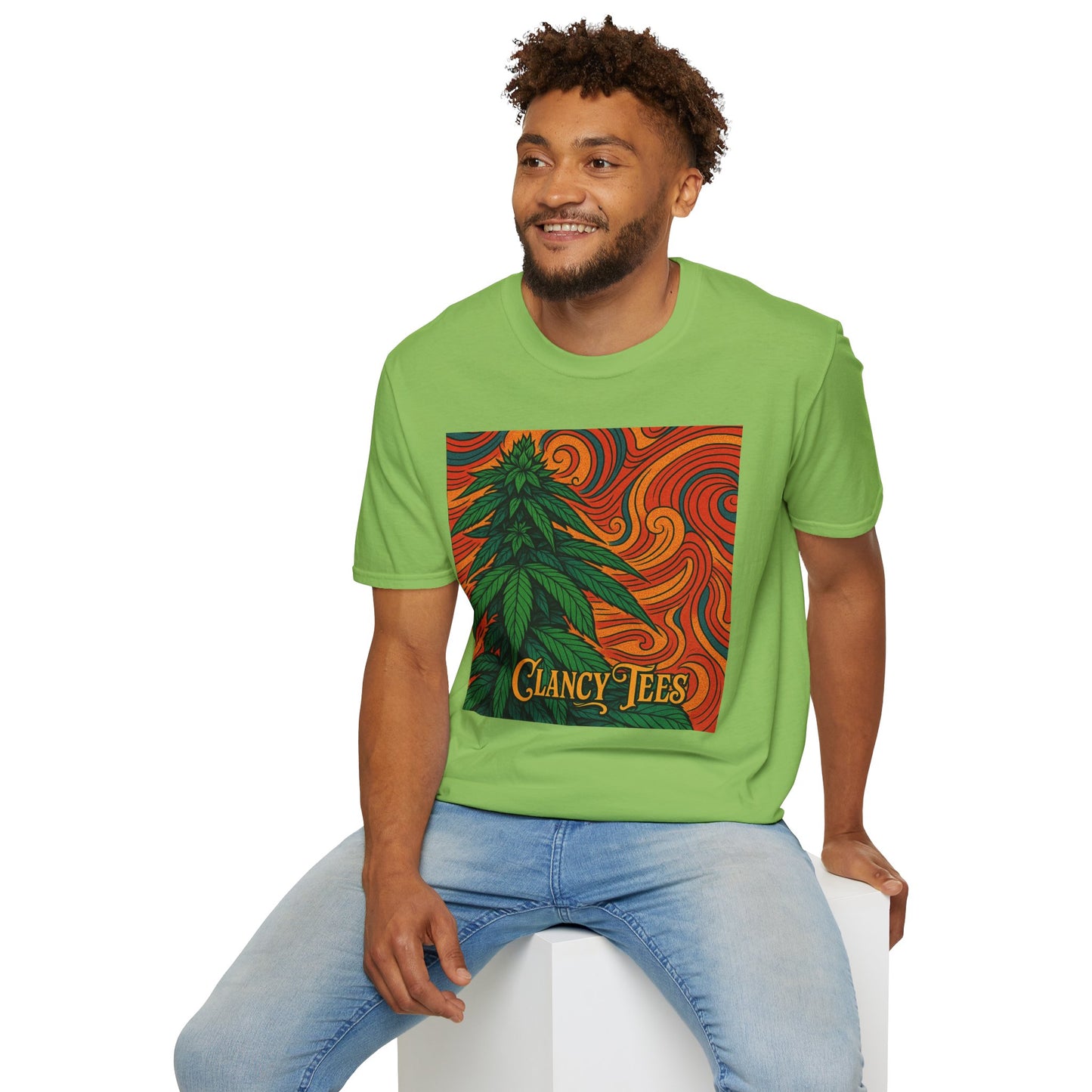 Artistic Cannabis Unisex T-Shirt | Chill Vibes | Eco-Friendly Tee | Gift for Smokers | Festival Wear | Casual Style