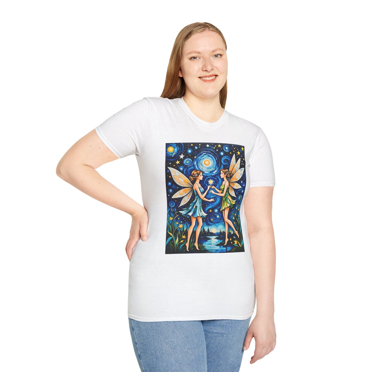 Enchanted Fairy T-Shirt, Magical Tees, Fantasy Apparel, Gift for Dreamers, Boho Style, Celestial Fashion, Nature Lover Shirt