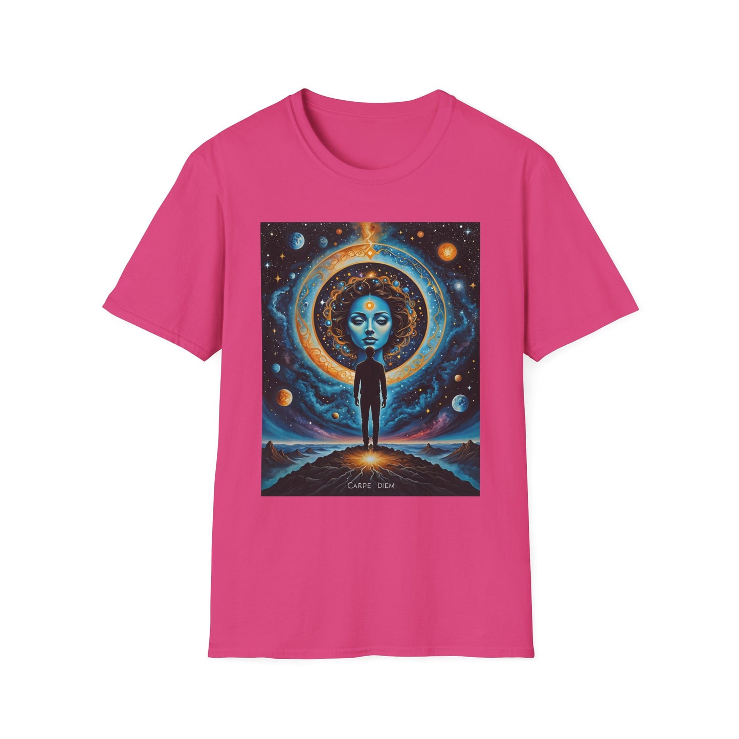 Cosmic Portal T-Shirt – Surreal Galaxy Art Tee – Gift for Spiritual Thinkers, Psychedelic Art Lovers, and Astral Projection Enthusiasts