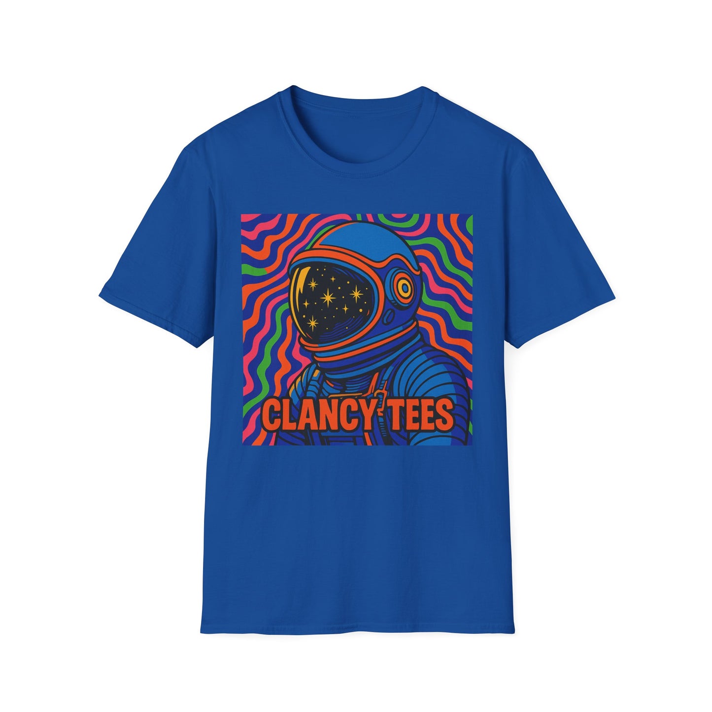 Cosmic Astronaut T-Shirt - Unisex Softstyle Tee, Space Lover Gift, Retro Vibes, Festival Wear, Graphic Tee