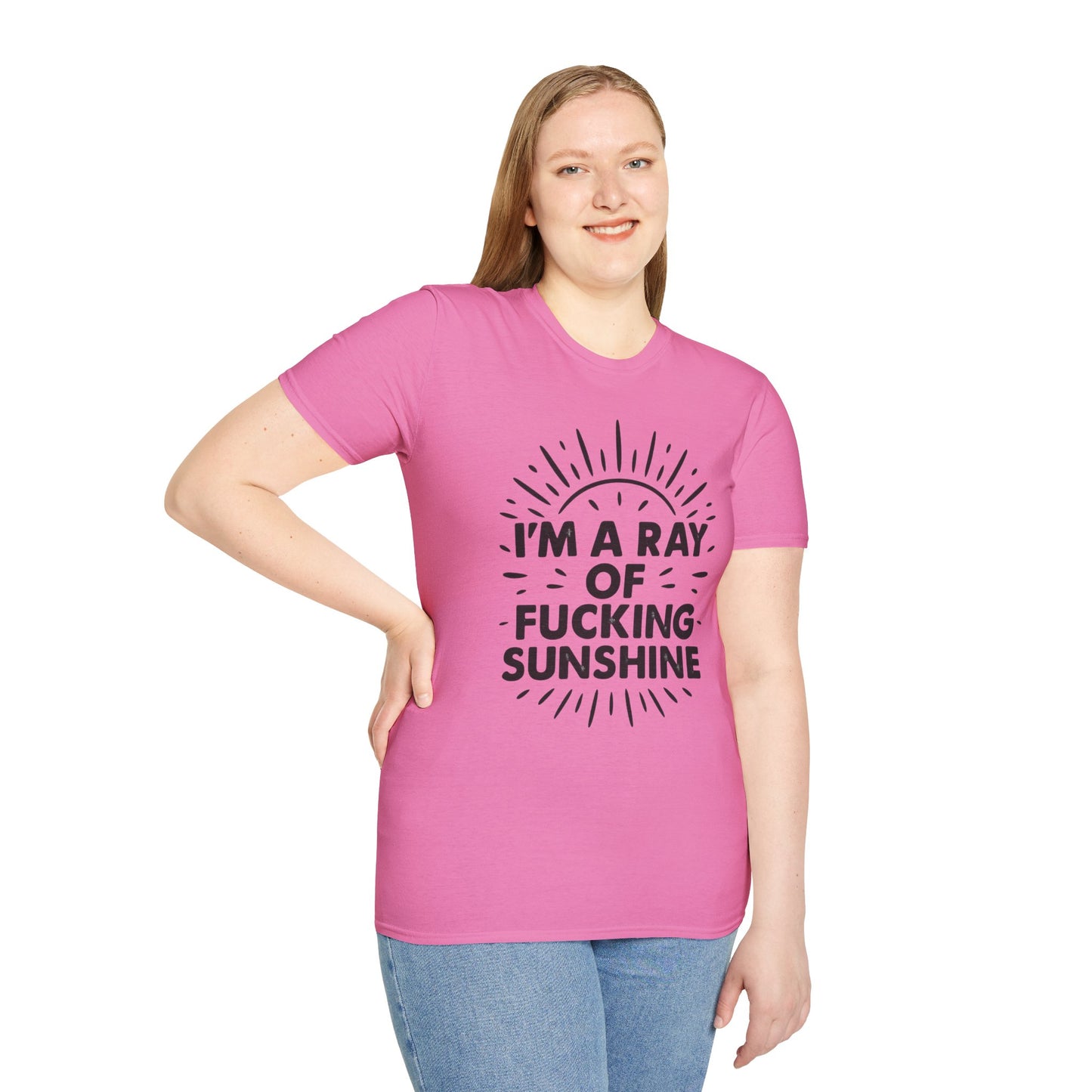 Ray of Fucking Sunshine Shirt – Sarcastic Funny Mood Tee – Gift for Cynical Friends, Bad Attitude Days, Grumpy People with Humor