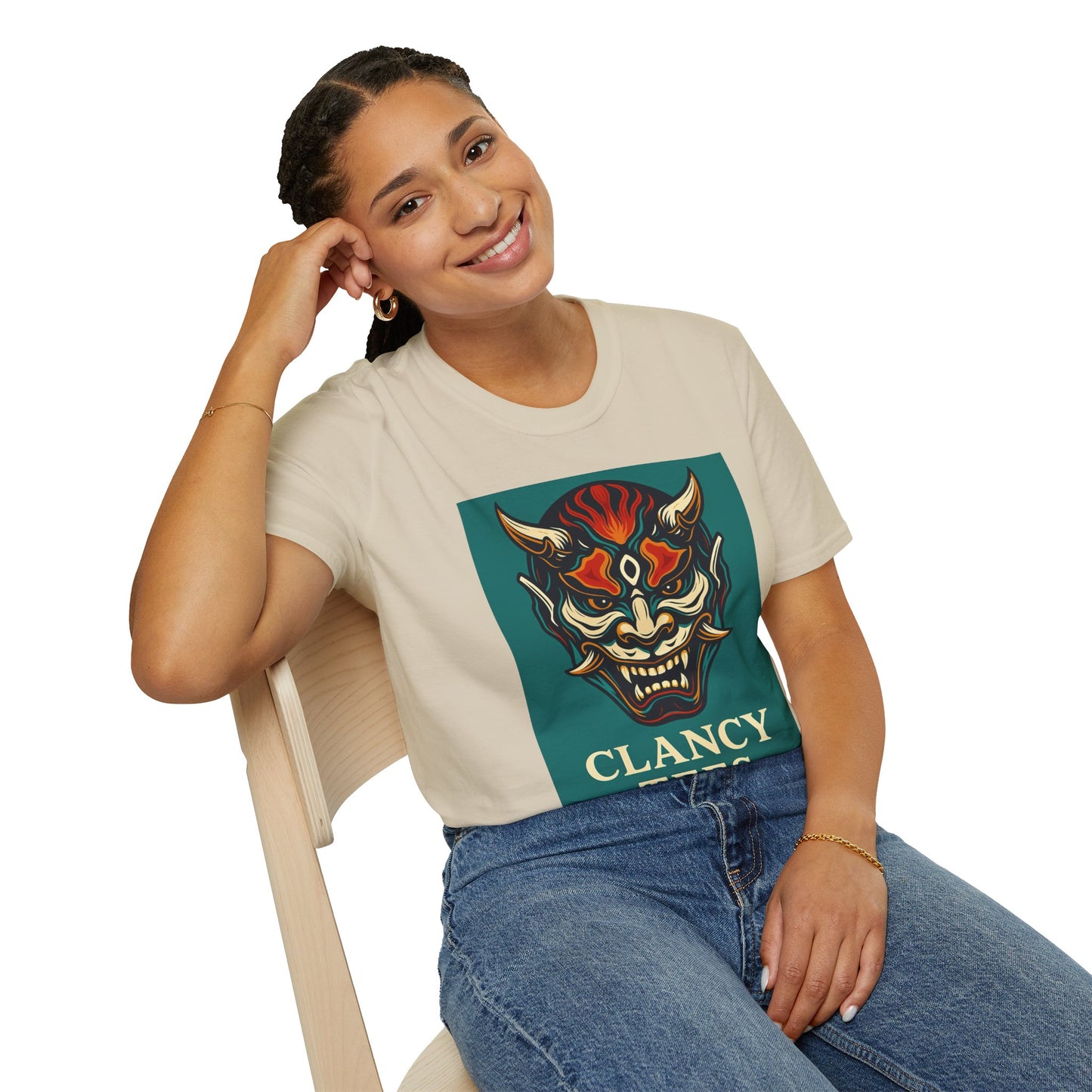 Graphic T-Shirt with Unique Demon Design, Unisex Tee, Casual Wear, Gift for Fans, Halloween Apparel, Streetwear