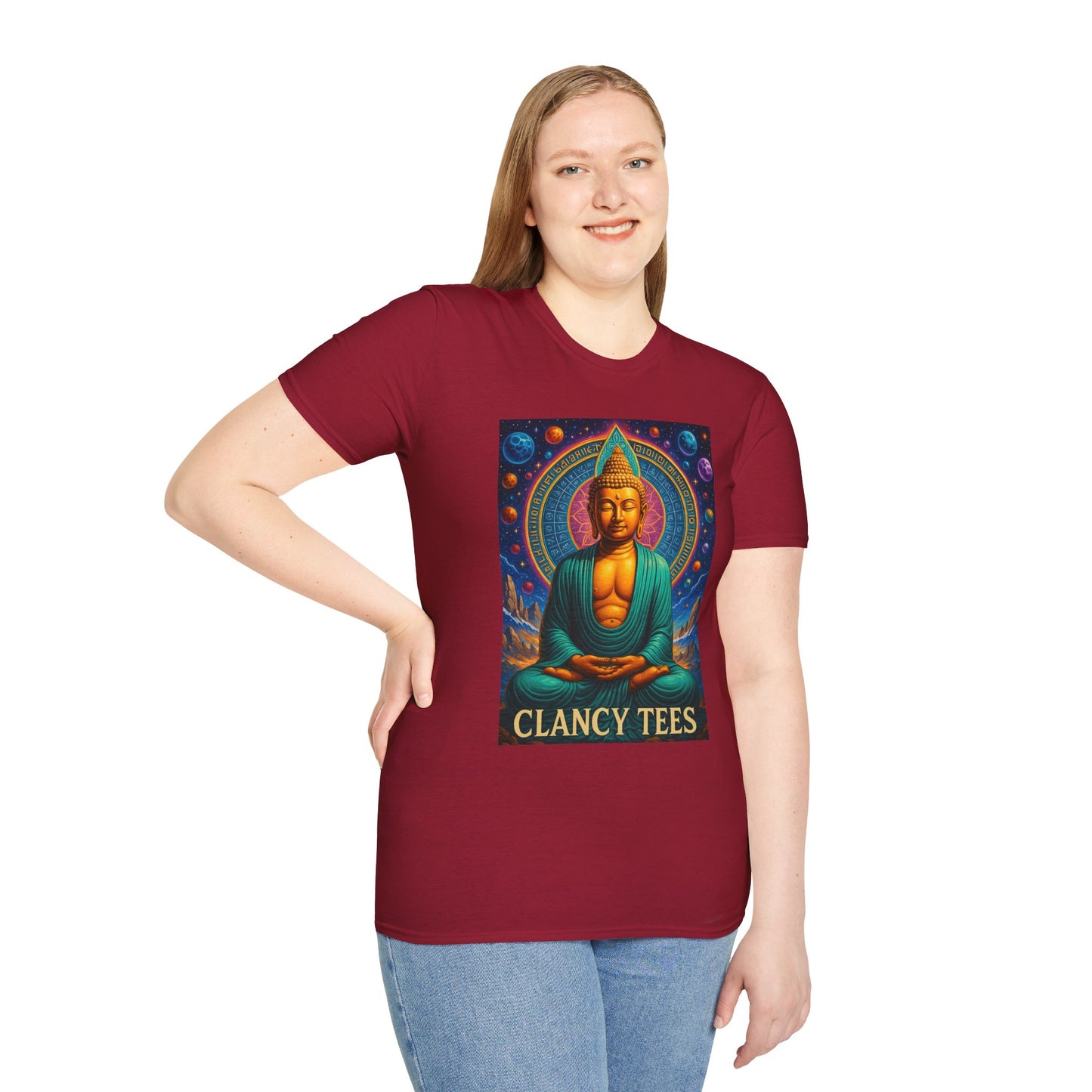 Trippy Buddha Meditation T-Shirt – Psychedelic Spiritual Shirt for Zen Seekers, Yoga Lovers, Gift for Mindful Friends, Cosmic Energy Tee