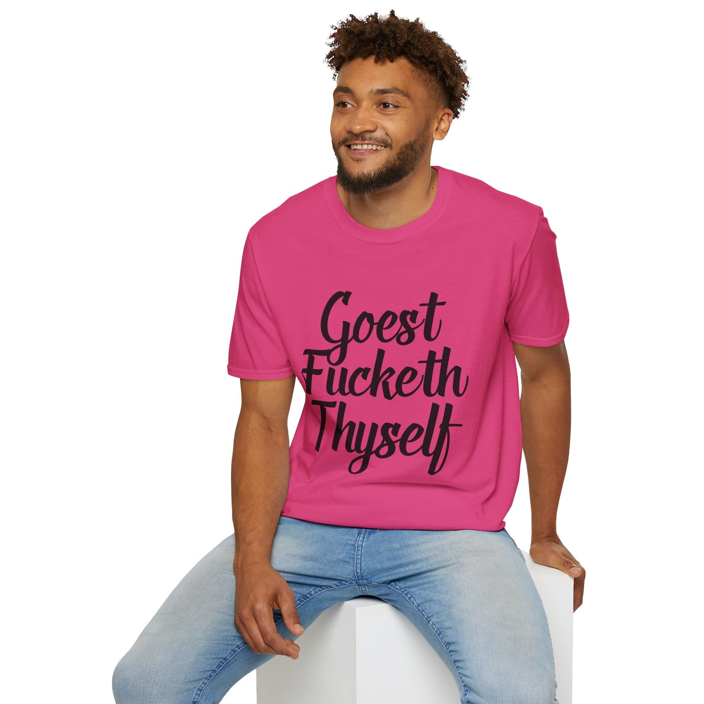 Goest Fucketh Thyself Shirt Funny Medieval Curse Tee Gift for Sarcastic People Savage Rude Humor Shirt for Unbothered Adults with Dark Attitudes