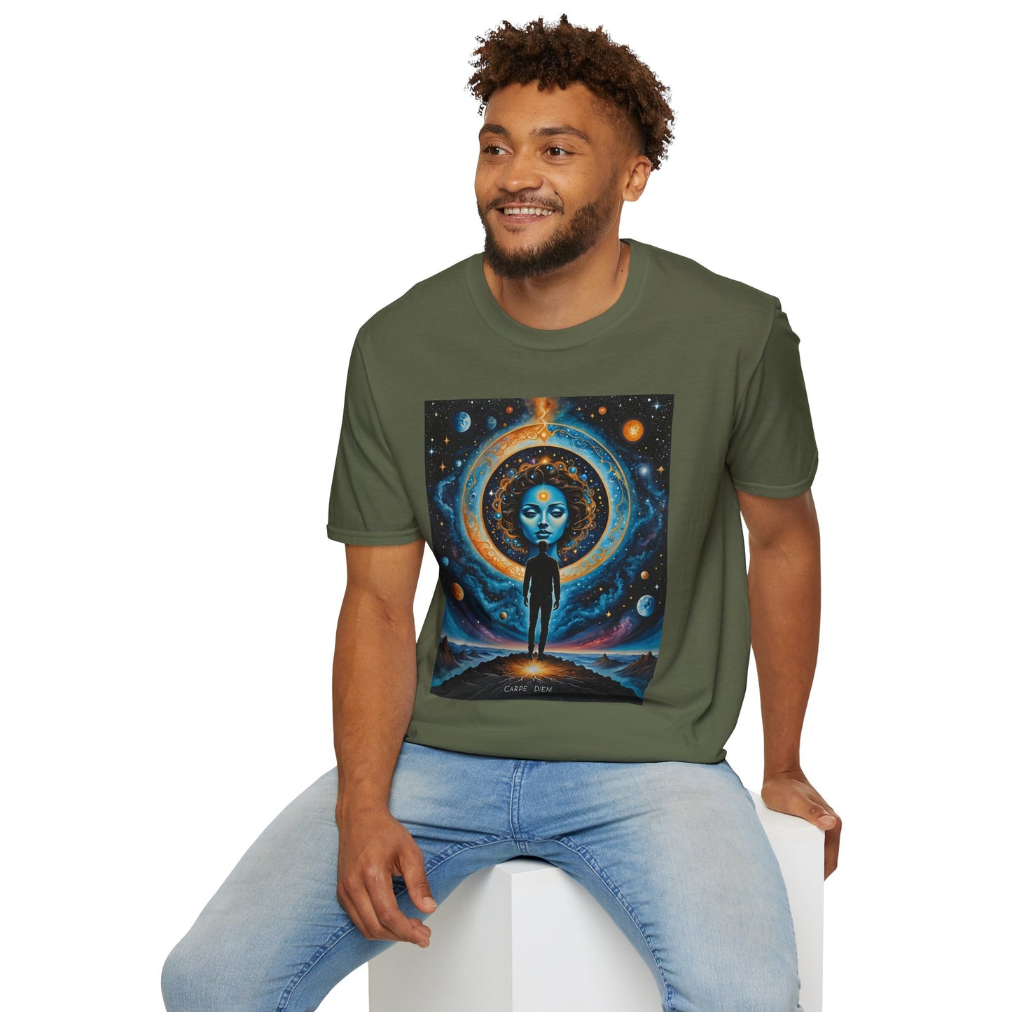 Cosmic Portal T-Shirt – Surreal Galaxy Art Tee – Gift for Spiritual Thinkers, Psychedelic Art Lovers, and Astral Projection Enthusiasts