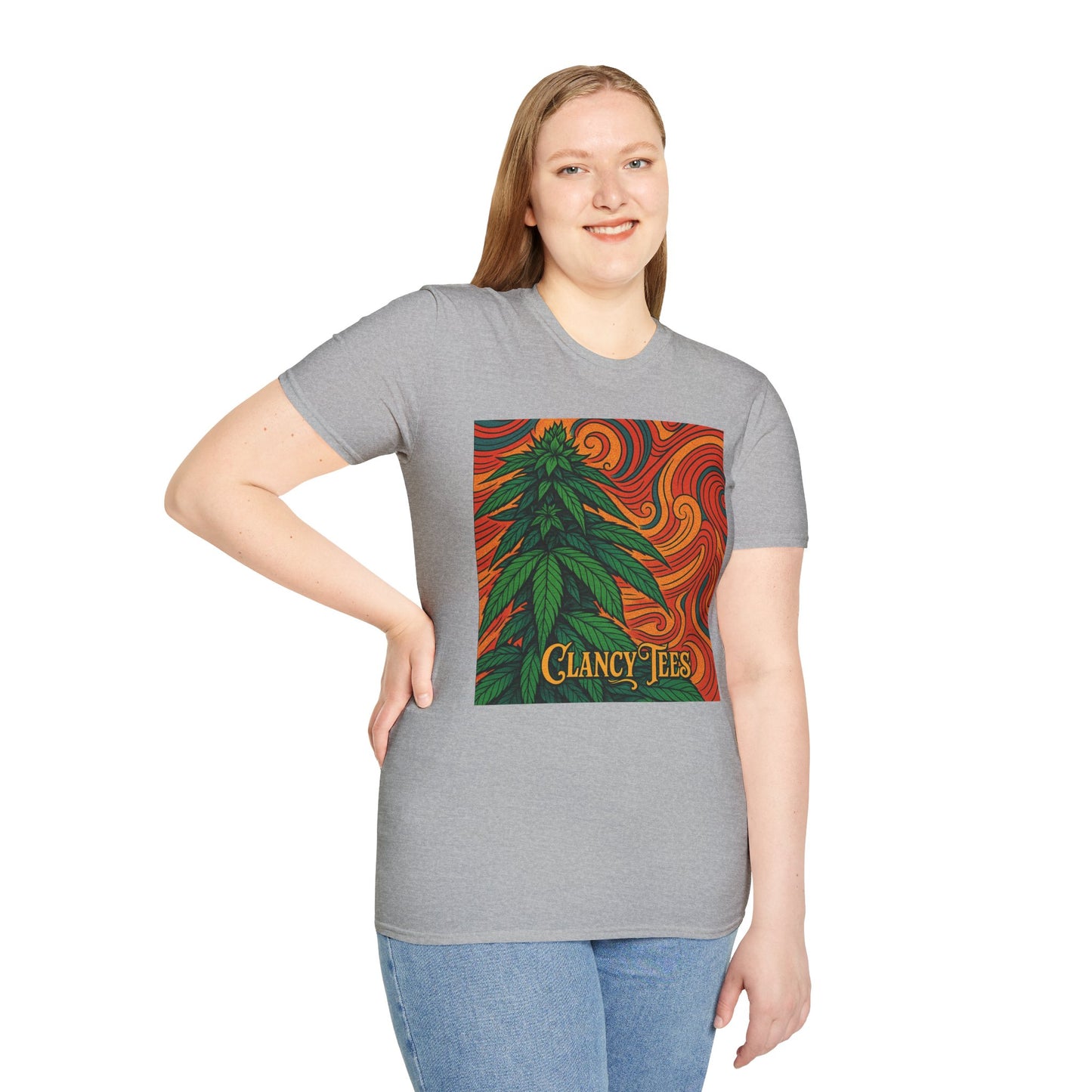 Artistic Cannabis Unisex T-Shirt | Chill Vibes | Eco-Friendly Tee | Gift for Smokers | Festival Wear | Casual Style