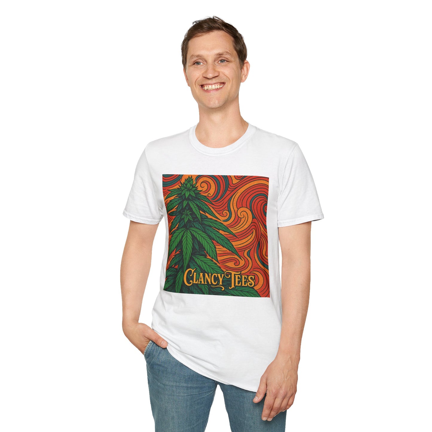 Artistic Cannabis Unisex T-Shirt | Chill Vibes | Eco-Friendly Tee | Gift for Smokers | Festival Wear | Casual Style