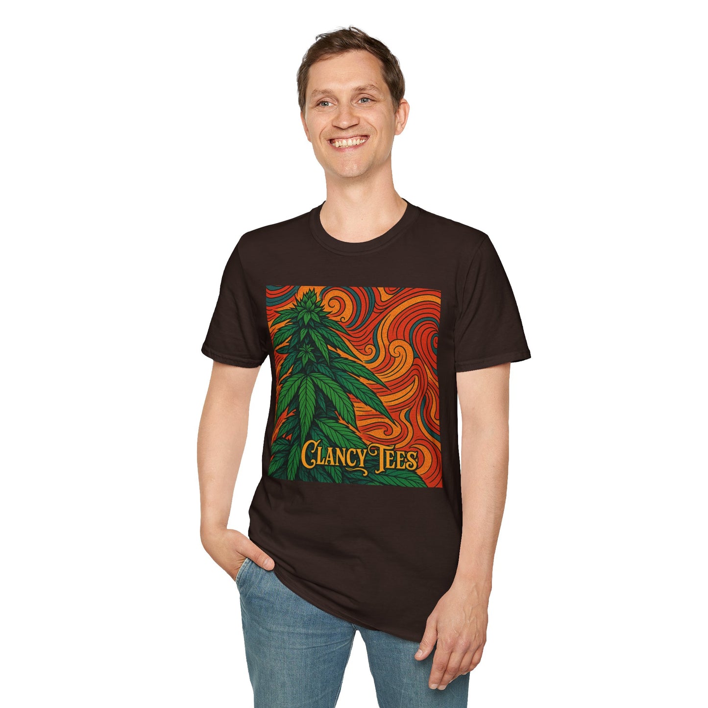 Artistic Cannabis Unisex T-Shirt | Chill Vibes | Eco-Friendly Tee | Gift for Smokers | Festival Wear | Casual Style