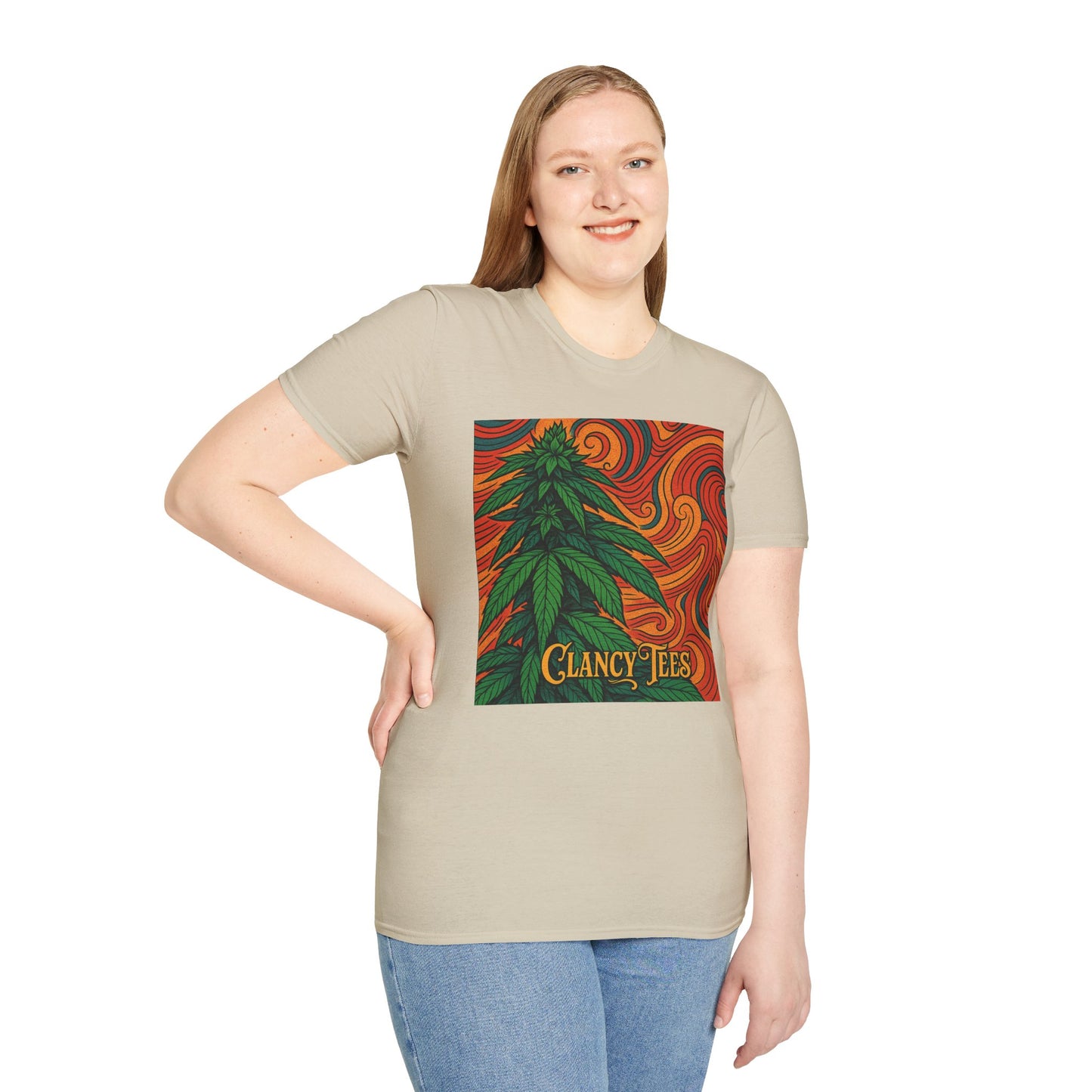 Artistic Cannabis Unisex T-Shirt | Chill Vibes | Eco-Friendly Tee | Gift for Smokers | Festival Wear | Casual Style