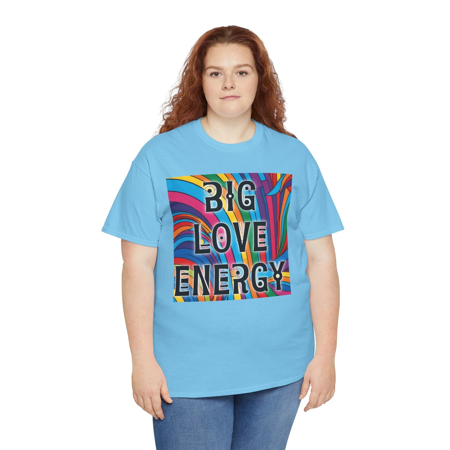 Big Love Energy Tee – Bold Rainbow Graphic T-Shirt