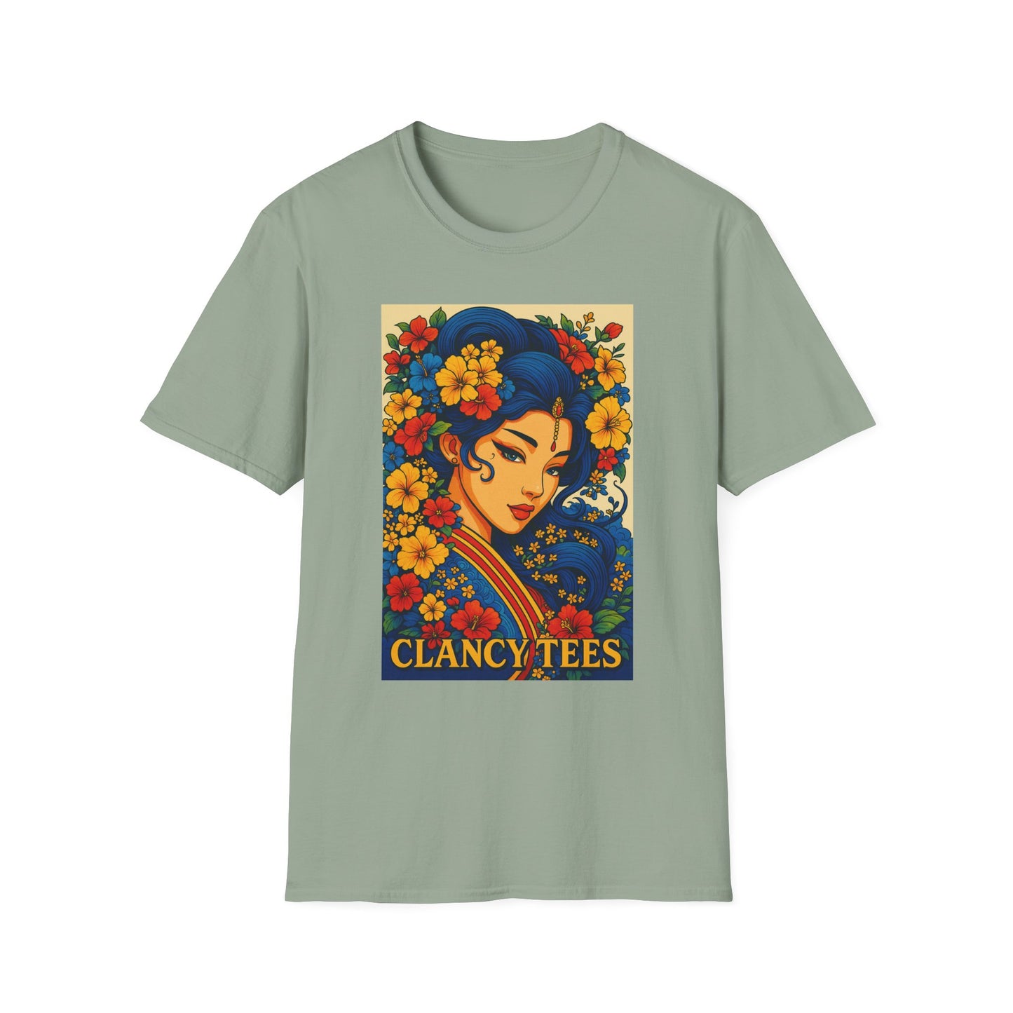 Bohemian Floral Graphic Tee, Unisex T-Shirt, Vintage Style Shirt, Gift for Her, Summer Fashion Essential