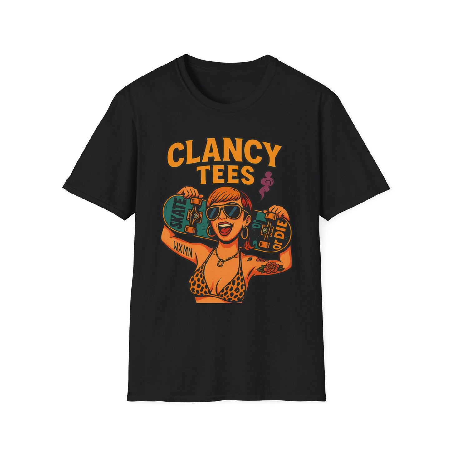 Trendy Graphic Tee, Vintage Skateboarding Shirt, Casual Summer Top, Perfect for Skate Enthusiasts, Streetwear Wardrobe