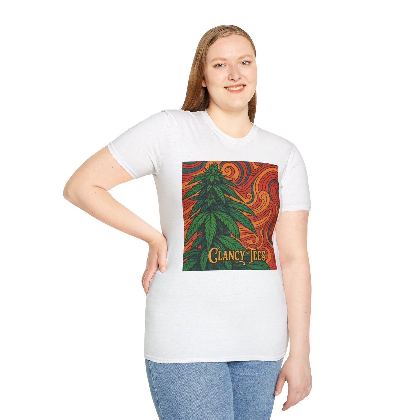 Artistic Cannabis Unisex T-Shirt | Chill Vibes | Eco-Friendly Tee | Gift for Smokers | Festival Wear | Casual Style