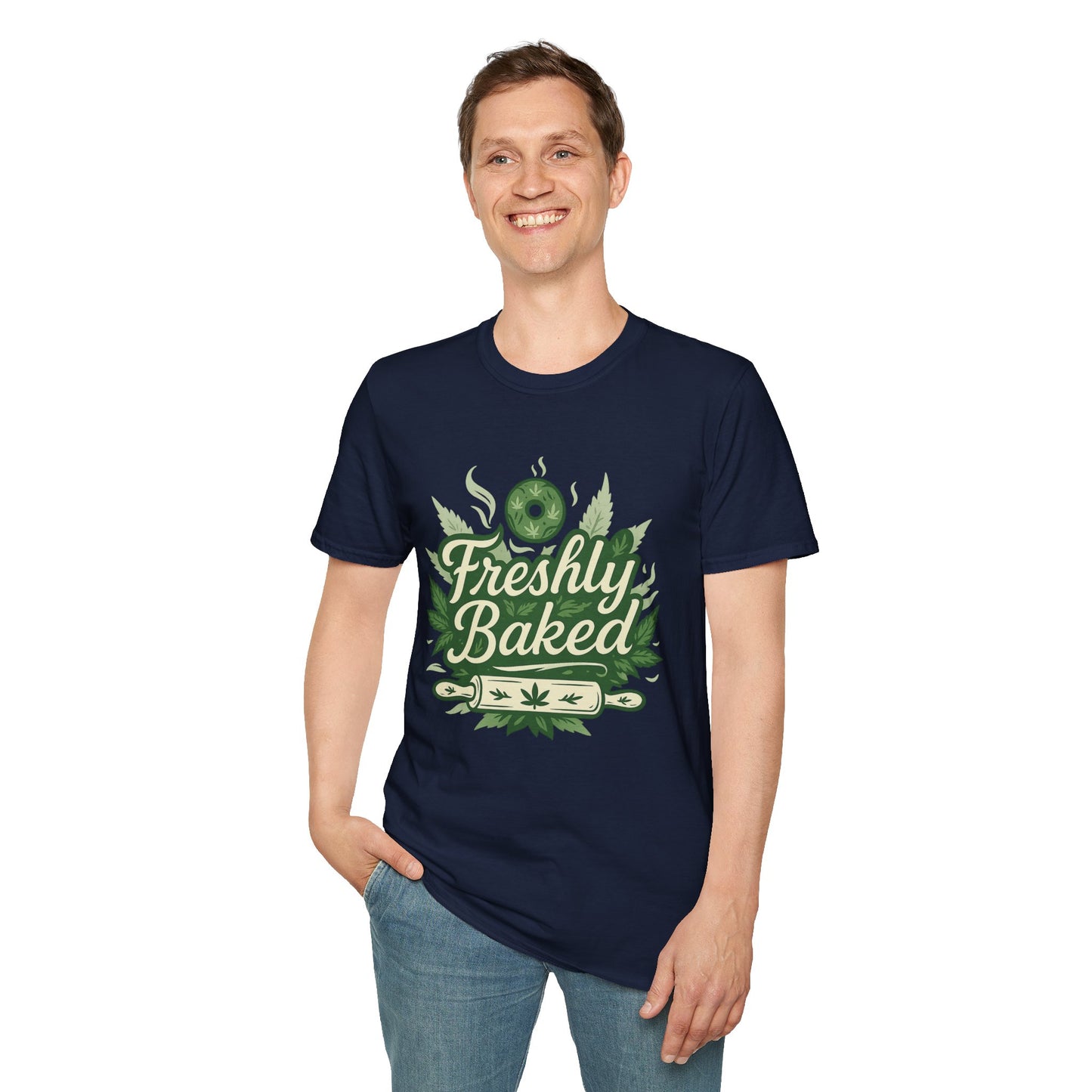 Freshly Baked T-Shirt, Unisex Graphic Tee for Cooks, Foodies, Parties, 420 Celebrations, Unique Gift Idea