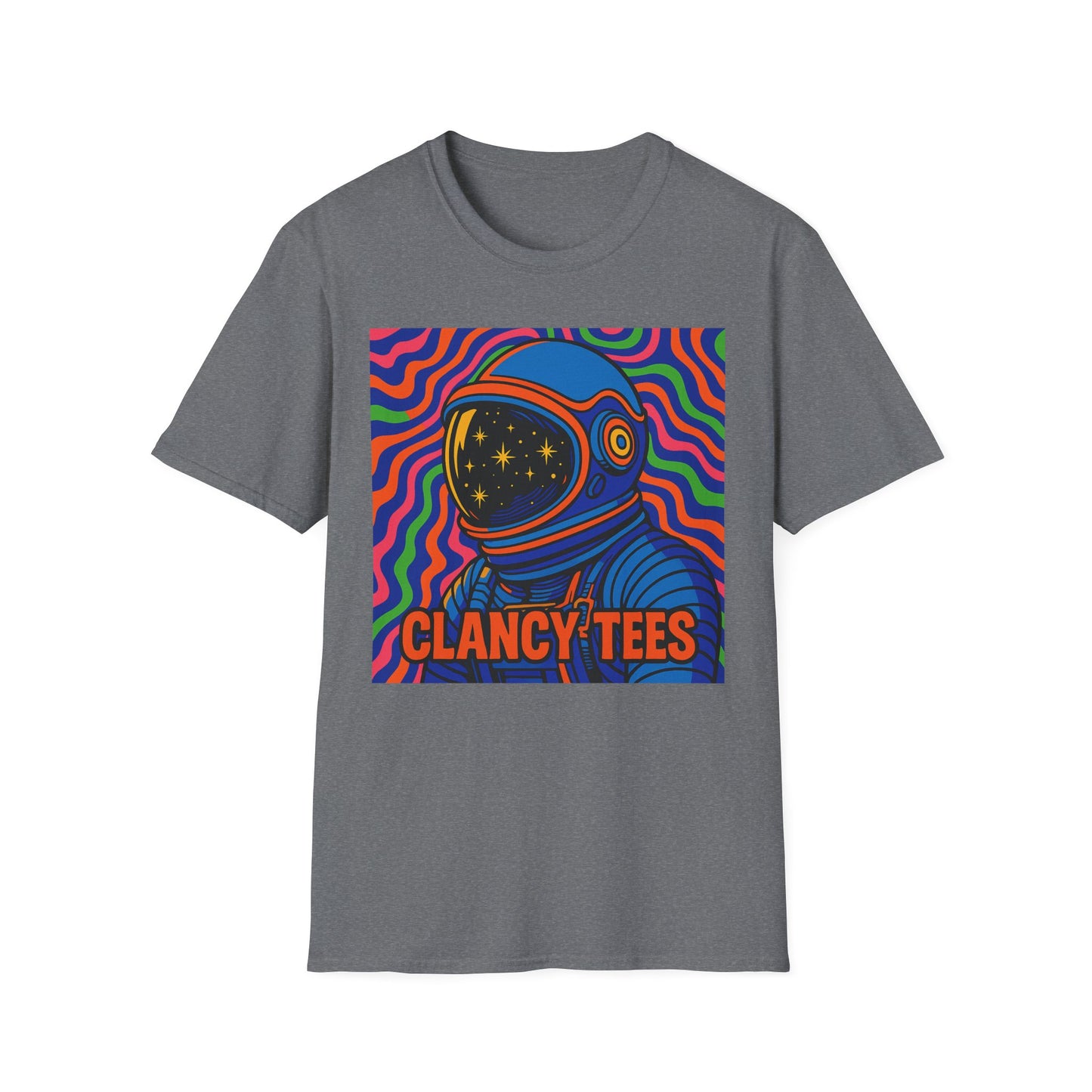 Cosmic Astronaut T-Shirt - Unisex Softstyle Tee, Space Lover Gift, Retro Vibes, Festival Wear, Graphic Tee