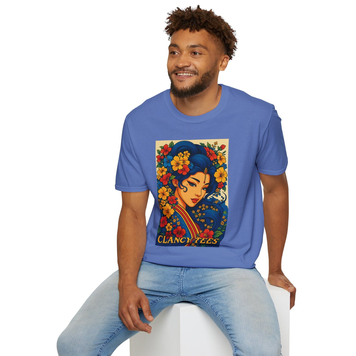 Bohemian Floral Graphic Tee, Unisex T-Shirt, Vintage Style Shirt, Gift for Her, Summer Fashion Essential