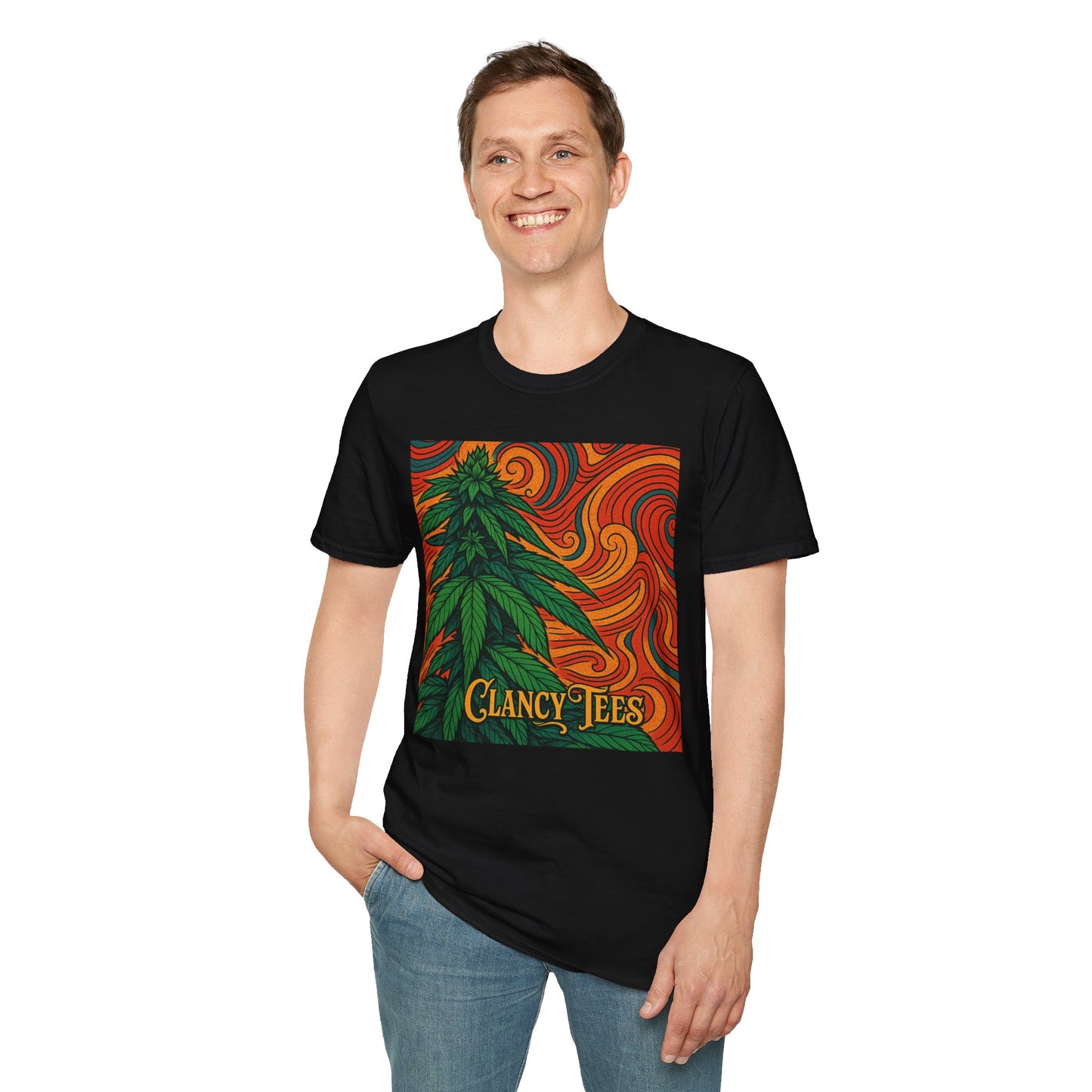 Artistic Cannabis Unisex T-Shirt | Chill Vibes | Eco-Friendly Tee | Gift for Smokers | Festival Wear | Casual Style