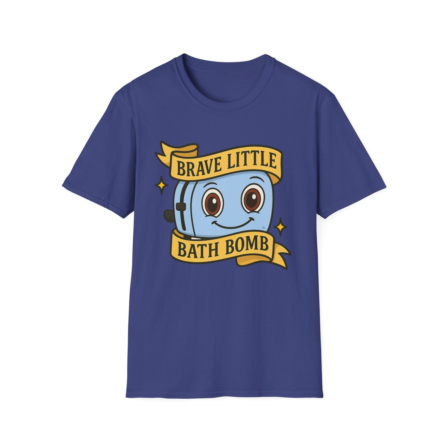 Brave Little Bath Bomb T-Shirt, Whimsical Tee for Kids, Fun Gift for Birthdays, Bath Lovers, Unique Graphic Shirt