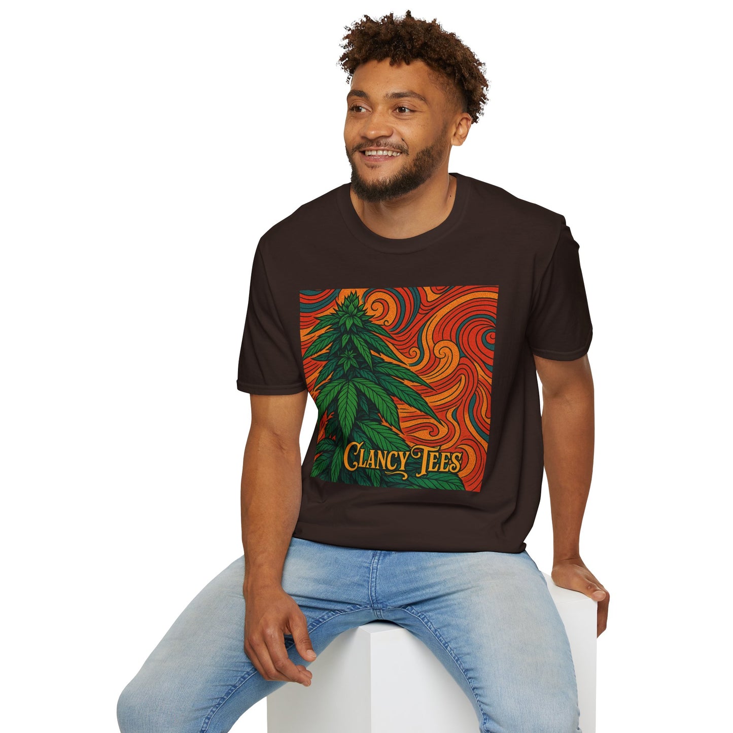 Artistic Cannabis Unisex T-Shirt | Chill Vibes | Eco-Friendly Tee | Gift for Smokers | Festival Wear | Casual Style