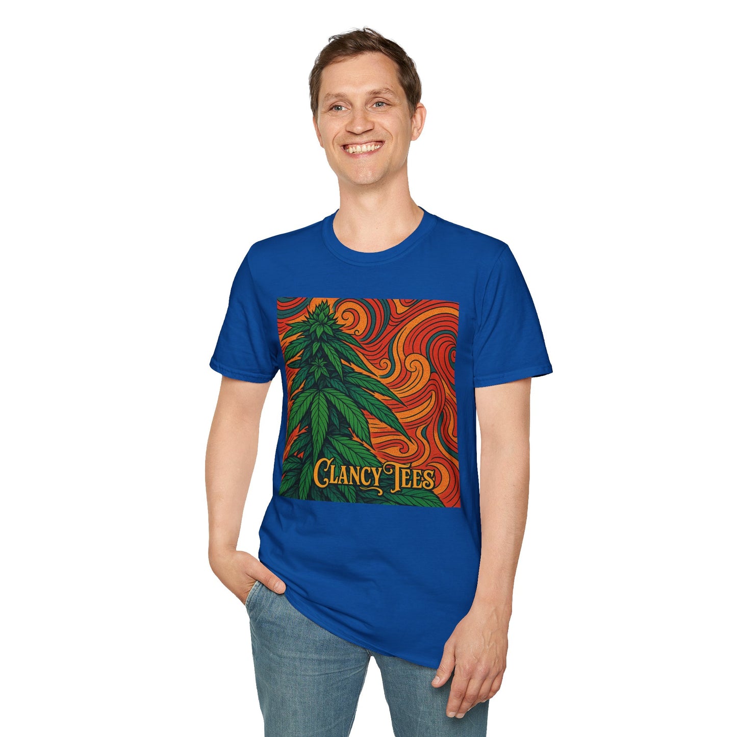 Artistic Cannabis Unisex T-Shirt | Chill Vibes | Eco-Friendly Tee | Gift for Smokers | Festival Wear | Casual Style