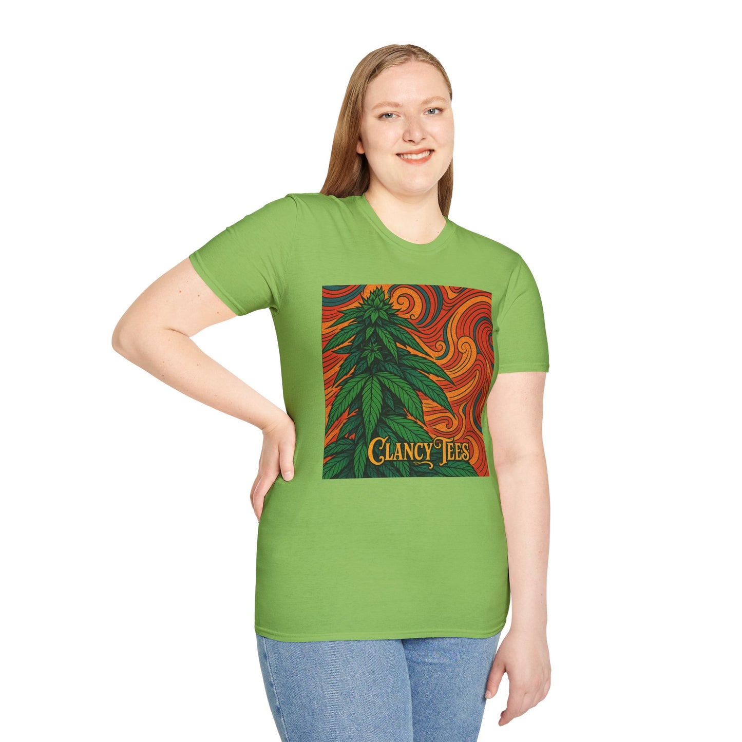 Artistic Cannabis Unisex T-Shirt | Chill Vibes | Eco-Friendly Tee | Gift for Smokers | Festival Wear | Casual Style