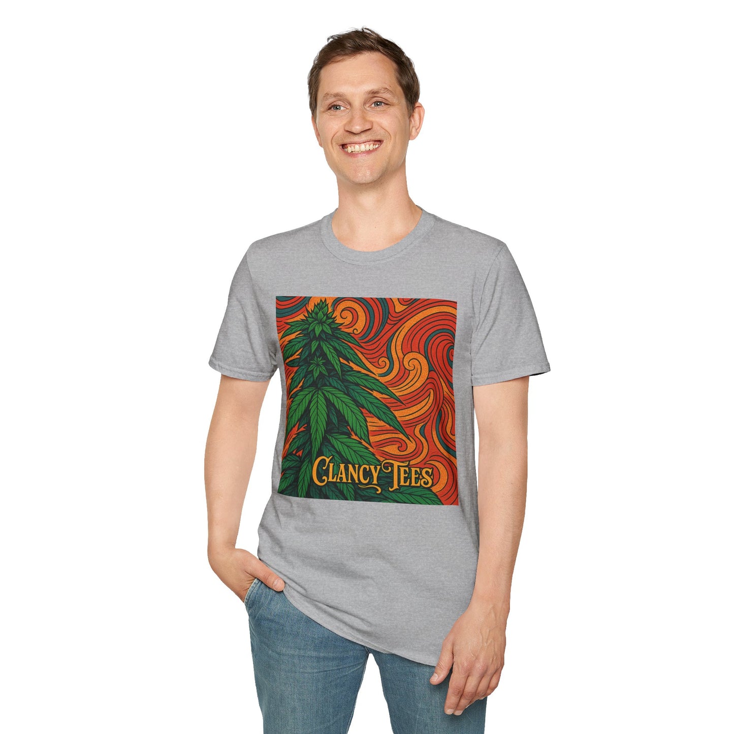 Artistic Cannabis Unisex T-Shirt | Chill Vibes | Eco-Friendly Tee | Gift for Smokers | Festival Wear | Casual Style